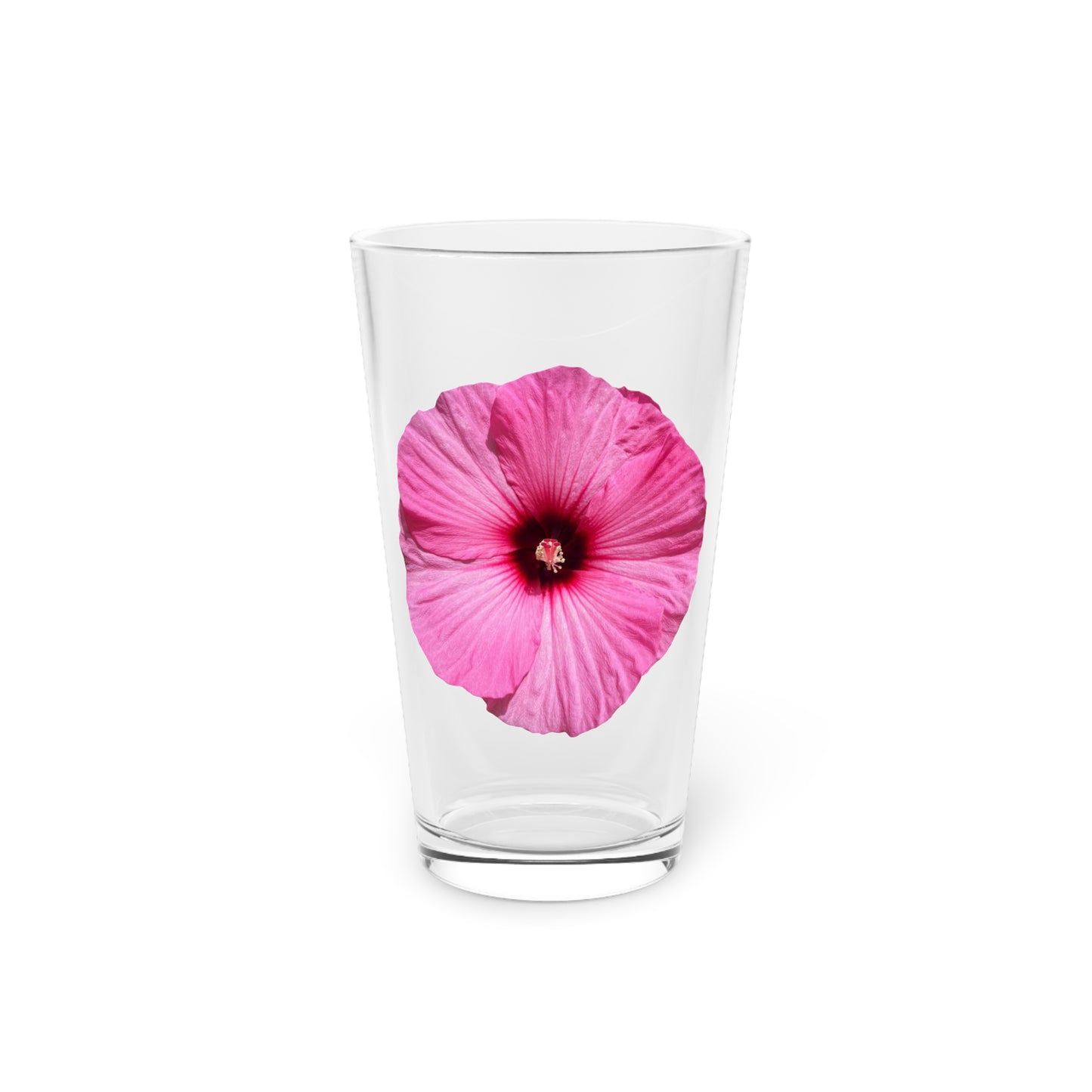 Hibiscus Pint Glass
