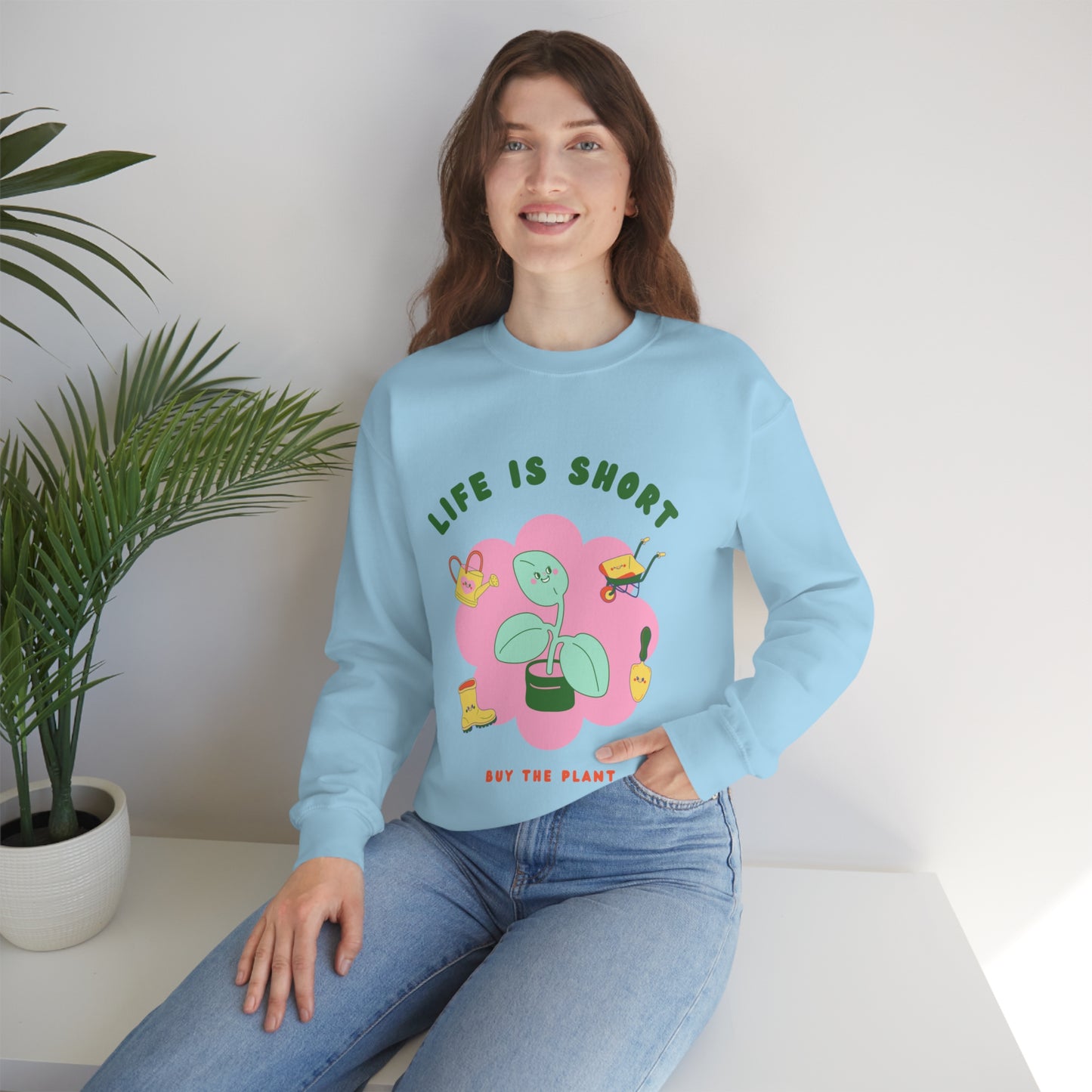Life Is Short Unisex Crewneck