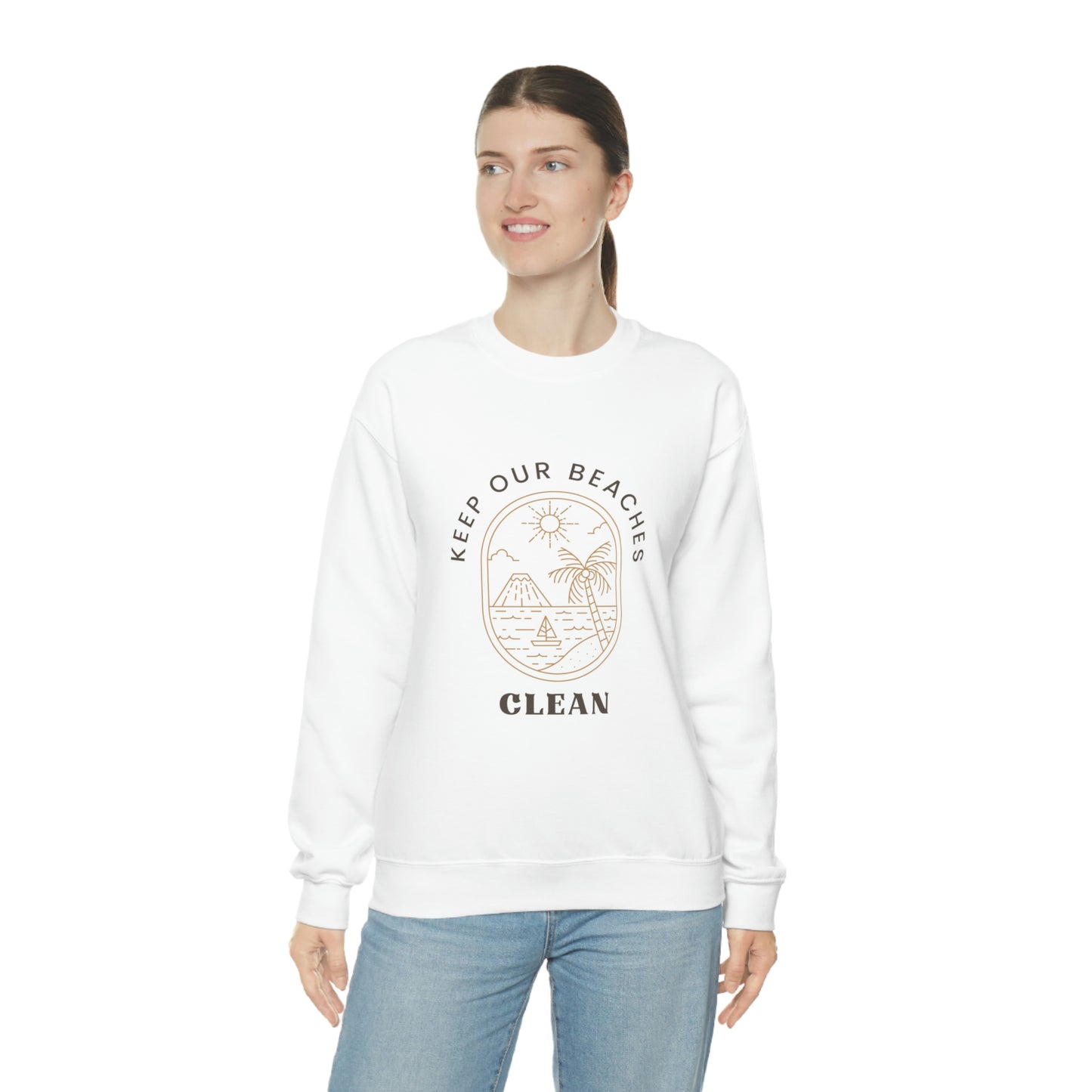 Clean Beaches Unisex Crewneck