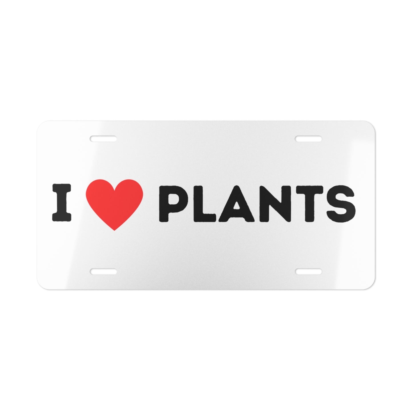 Love Plants Vanity Plate