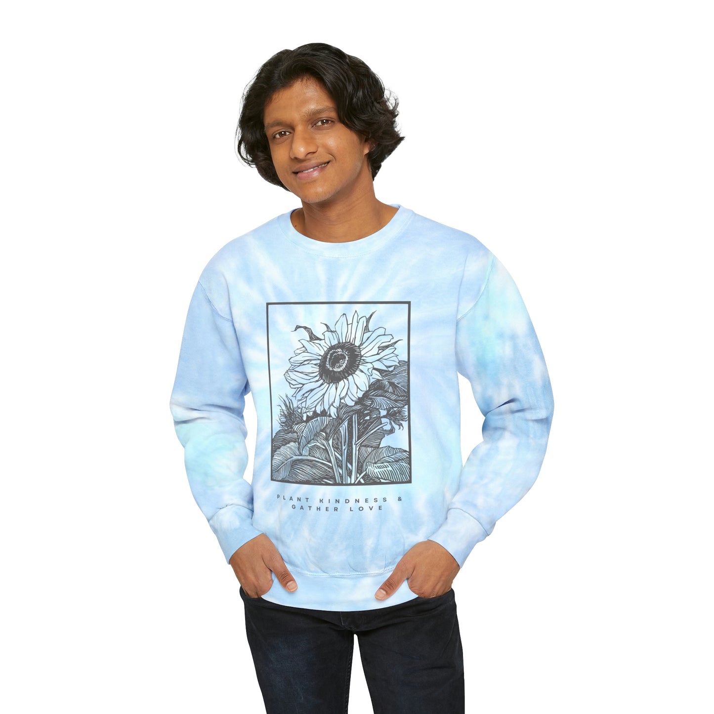 Plant Kindness Unisex Tie-Dye Crewneck