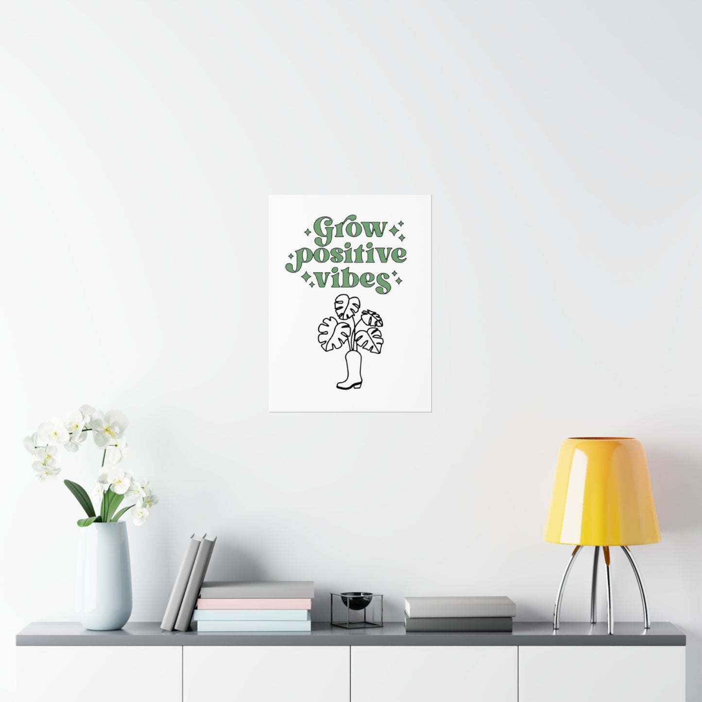 Grow Positive Matte Vertical Posters
