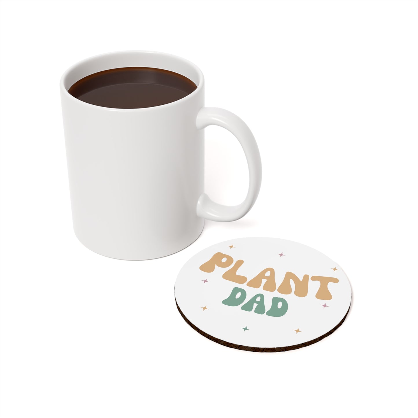 Plant Dad Cork Back Coaster