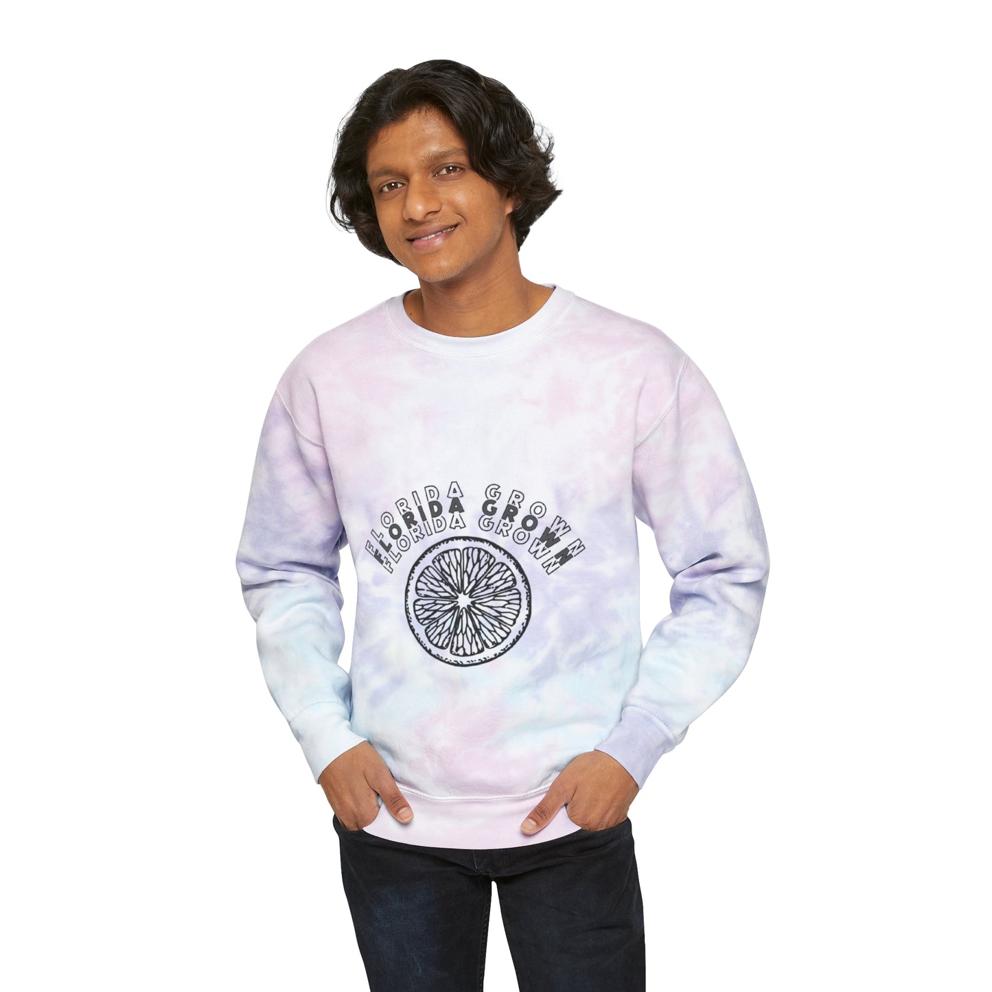 Florida Grown Unisex Tie-Dye Crewneck