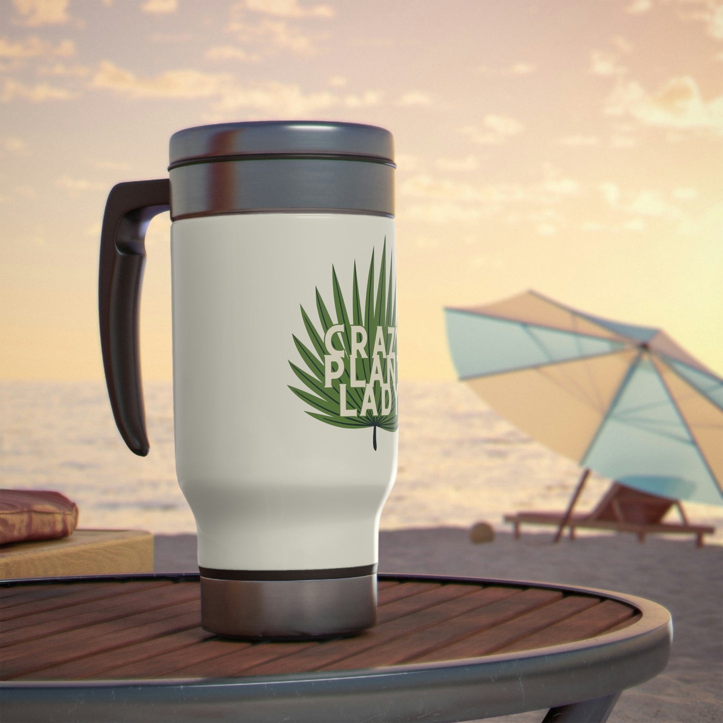 Crazy Plant Lady Stainless Steel Travel Mug