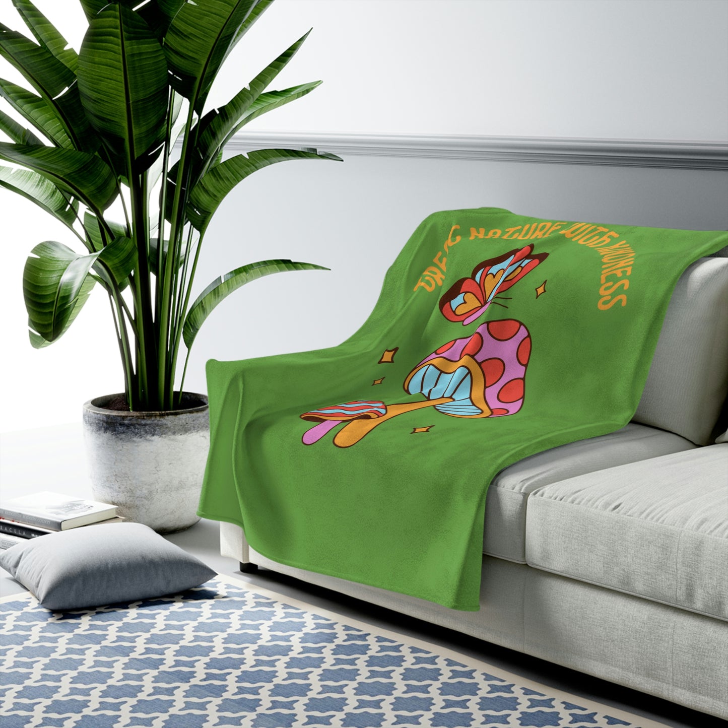 Treat Nature With Kindness Plush Blanket
