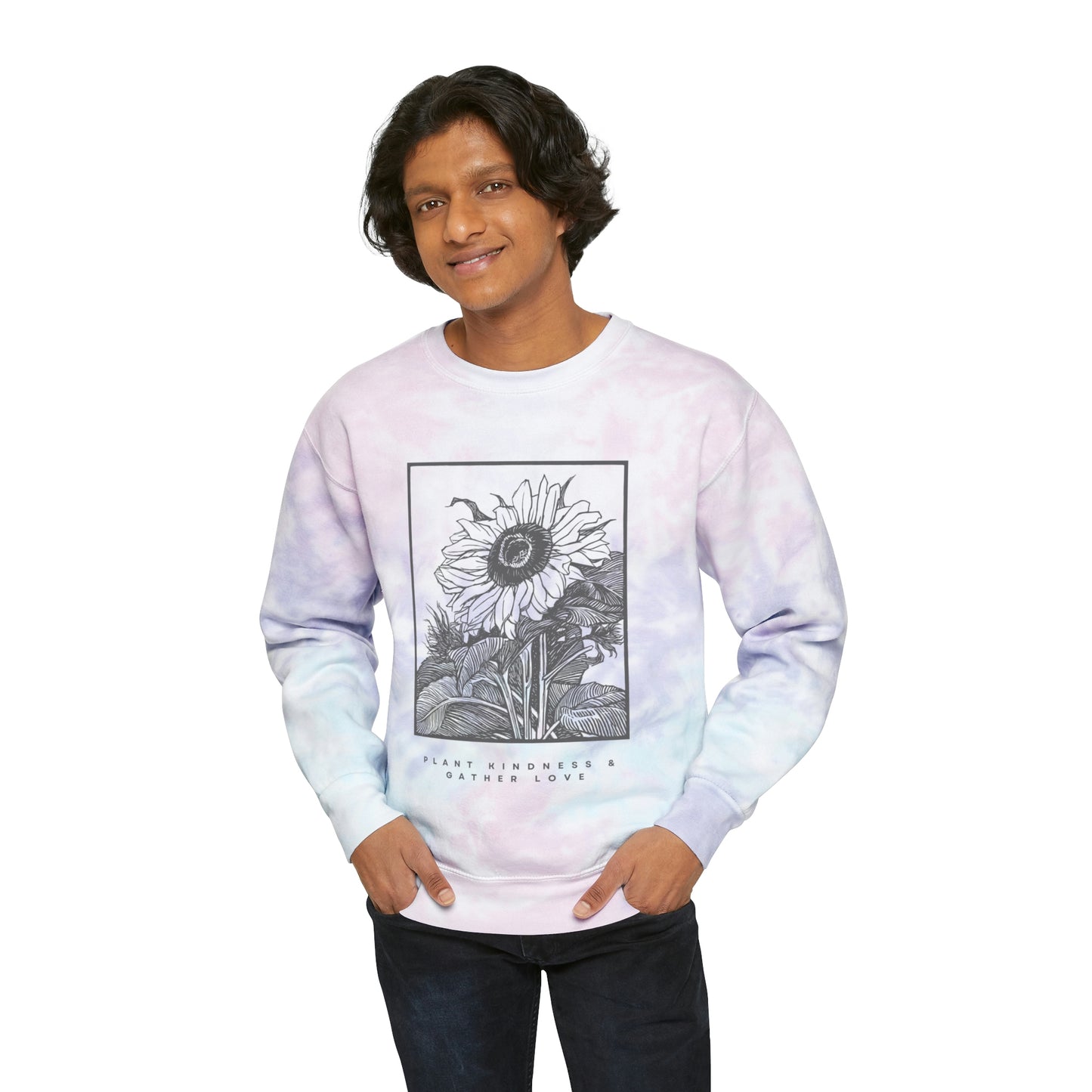 Plant Kindness Unisex Tie-Dye Crewneck