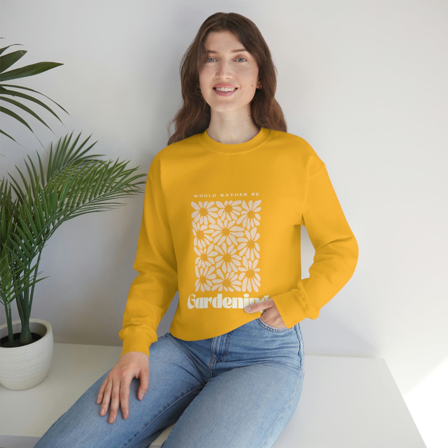Would Rather Be Gardening Unisex Crewneck