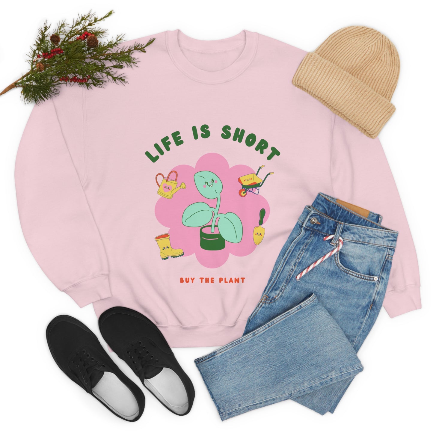 Life Is Short Unisex Crewneck