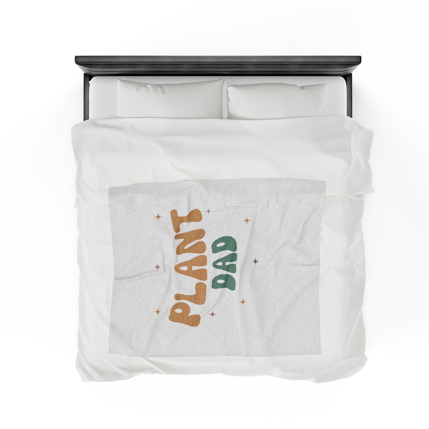 Plant Dad Velveteen Plush Blanket