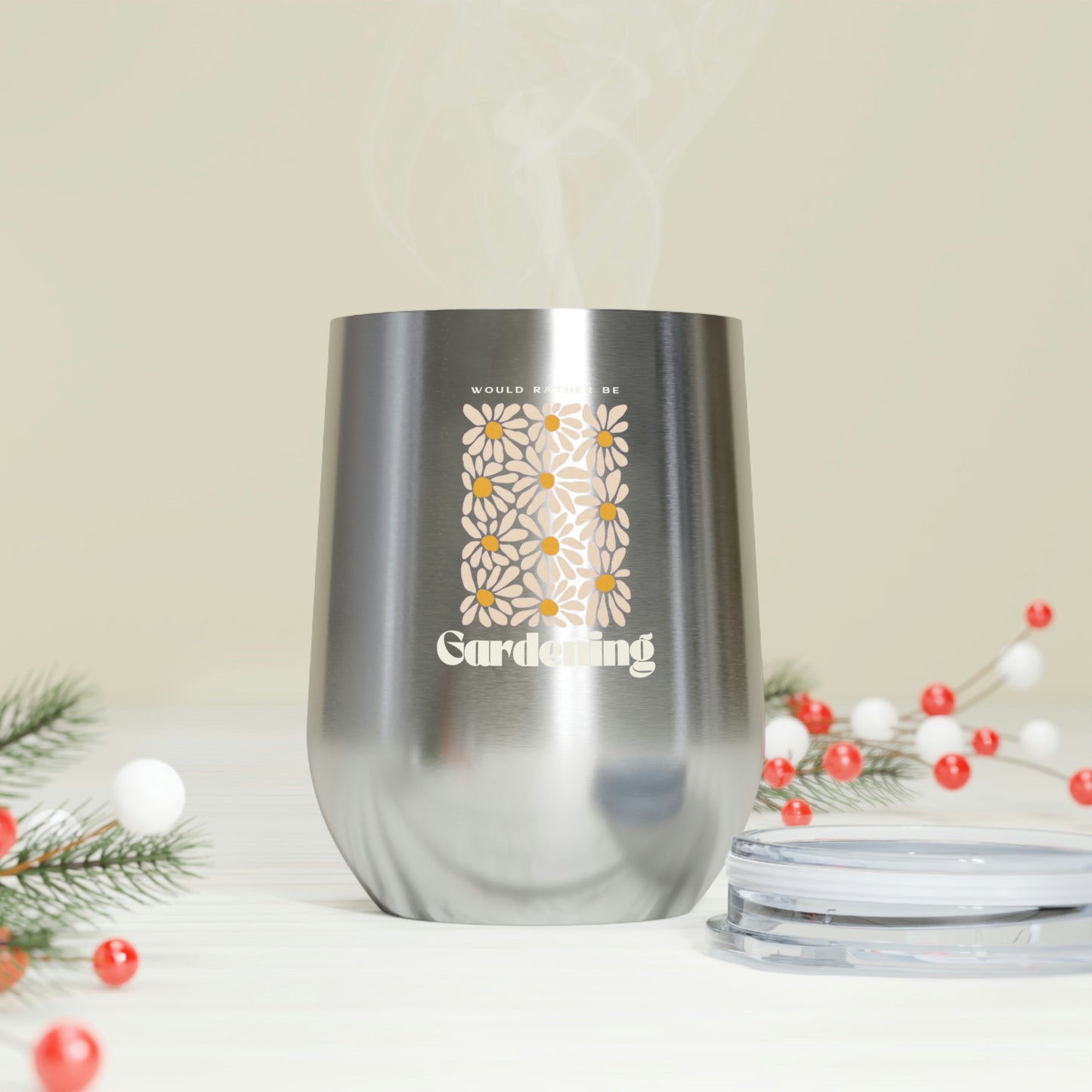 Rather Be Gardening Insulated Wine Tumbler