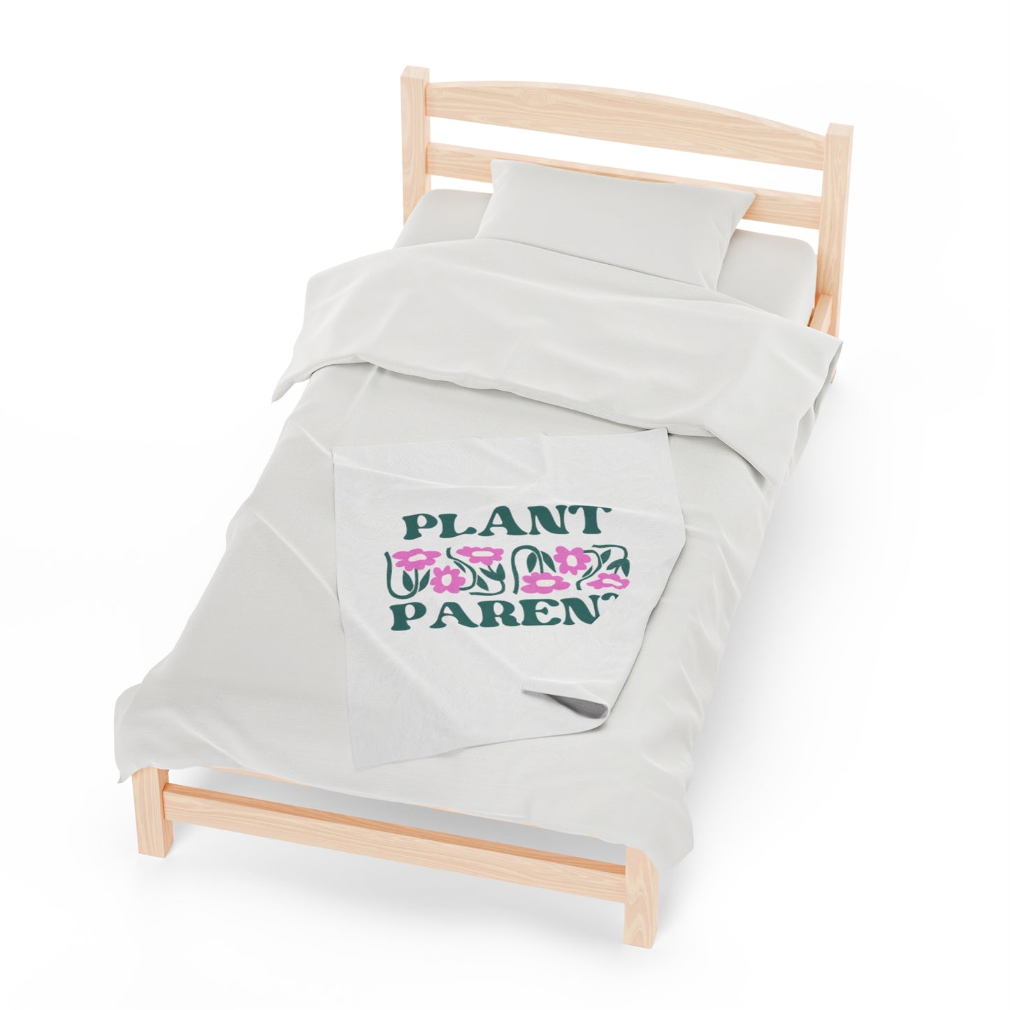 Plant Parent Velveteen Plush Blanket