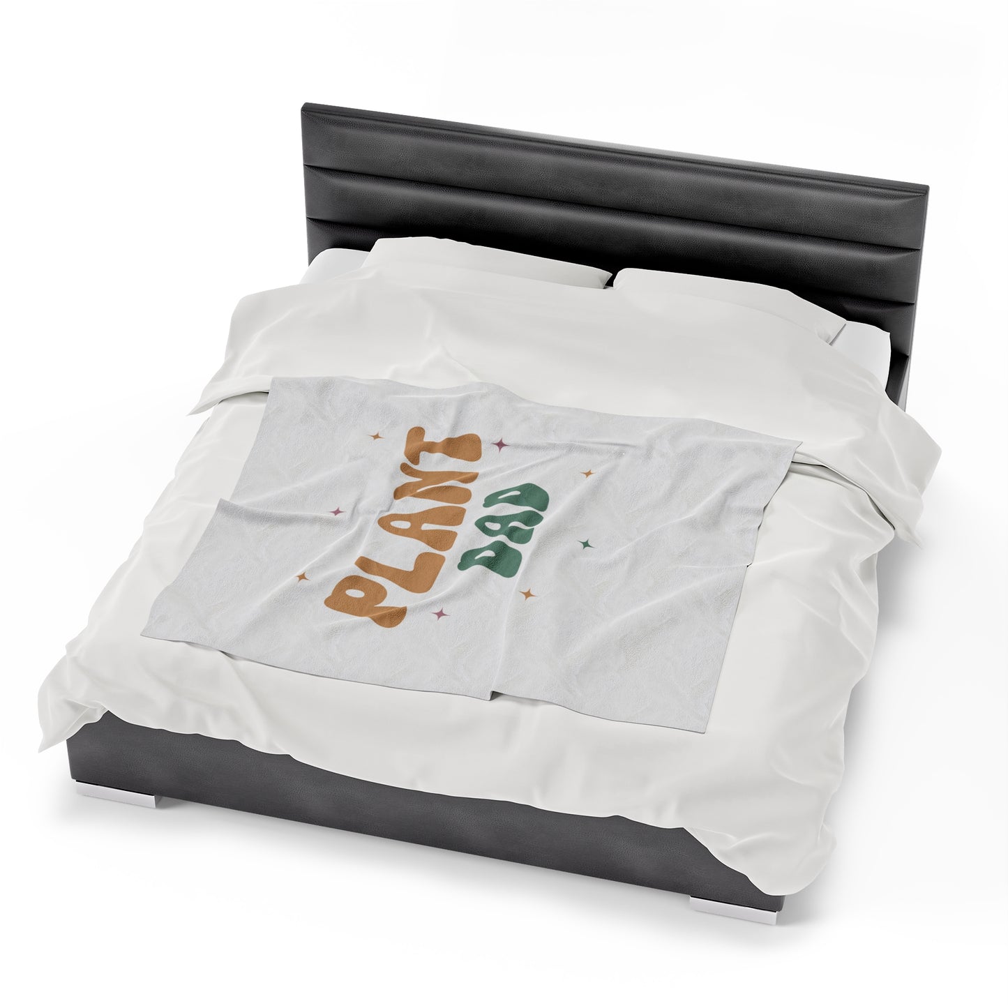 Plant Dad Velveteen Plush Blanket