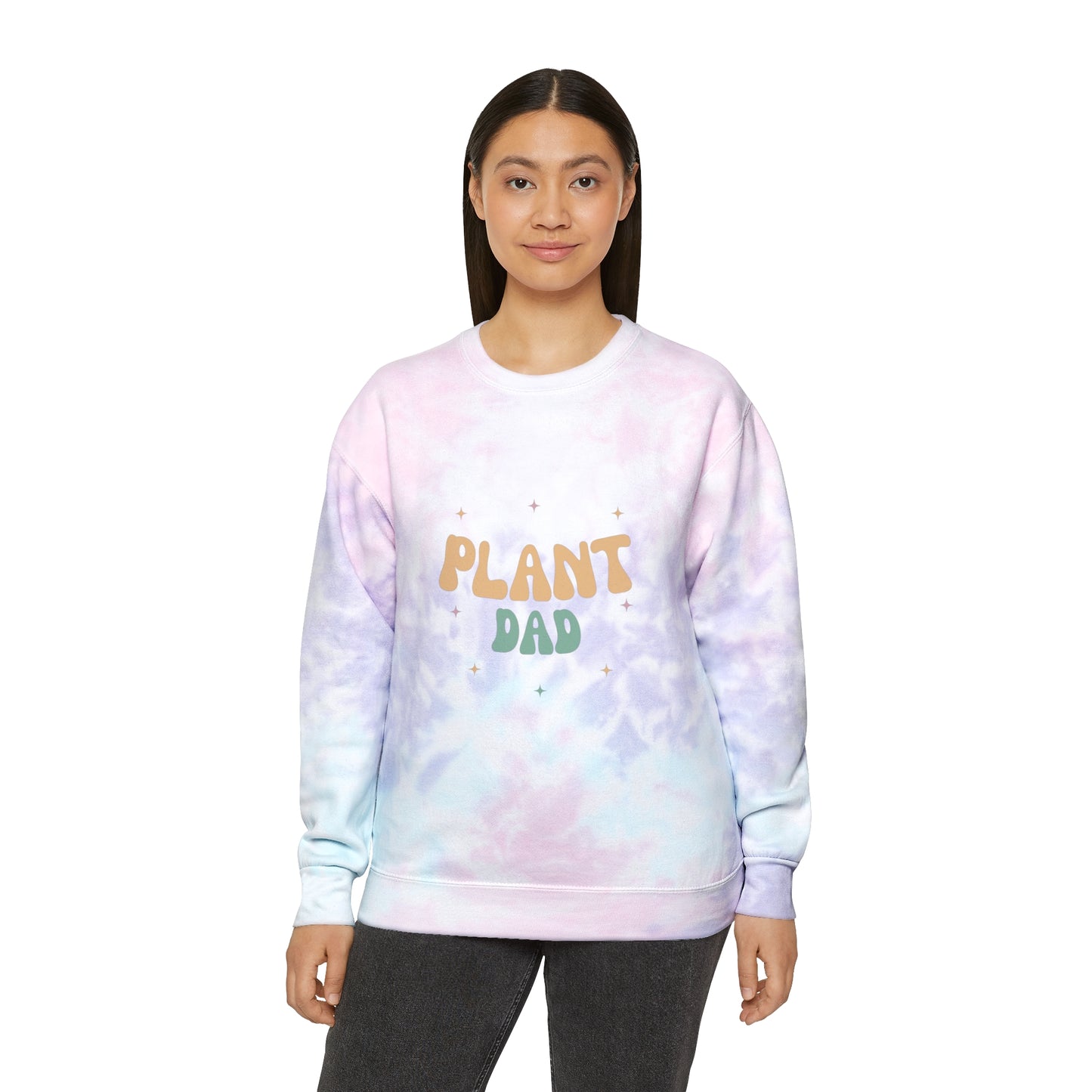 Plant Dad Unisex Tie-Dye Crewneck