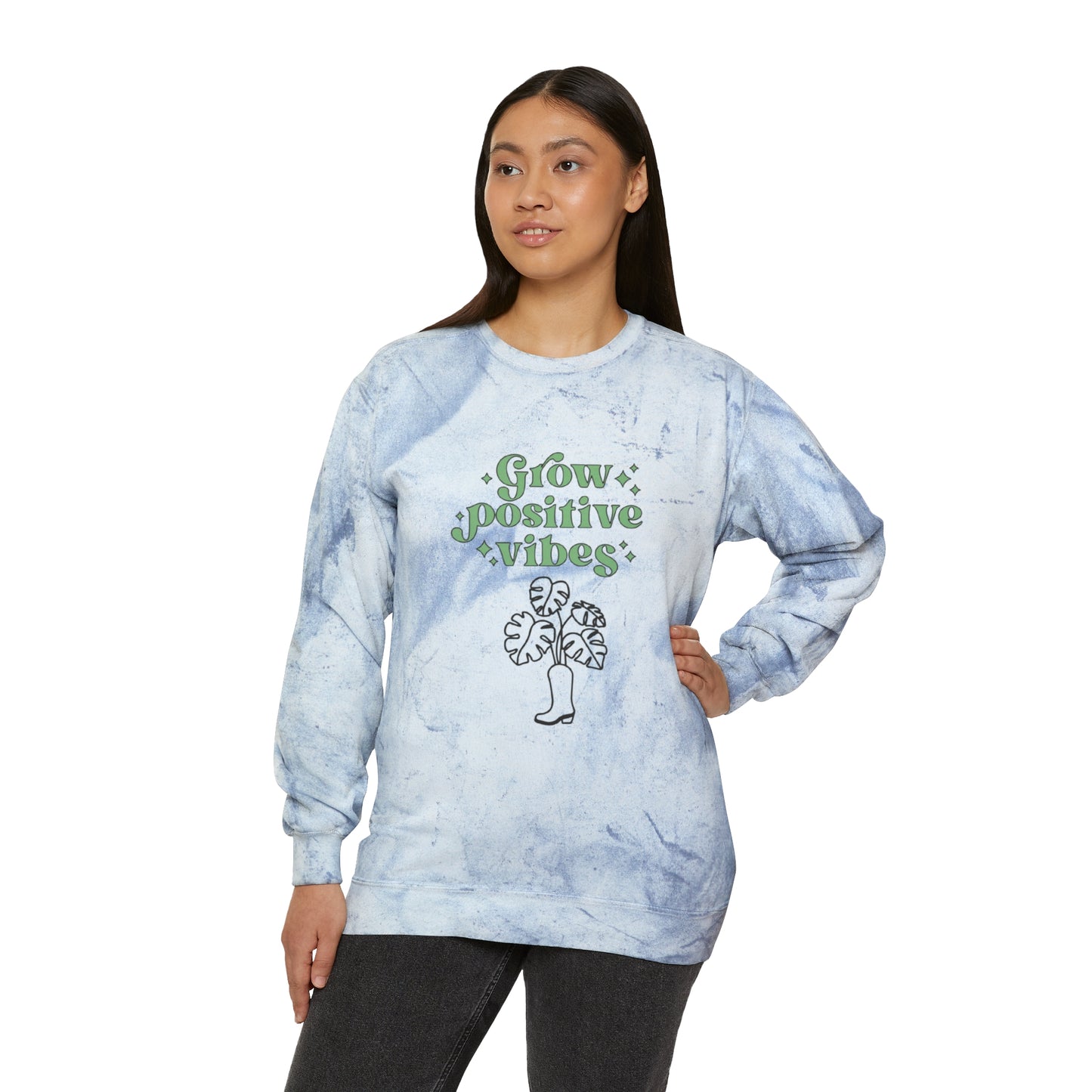 Grow Positive Color Blast Crewneck