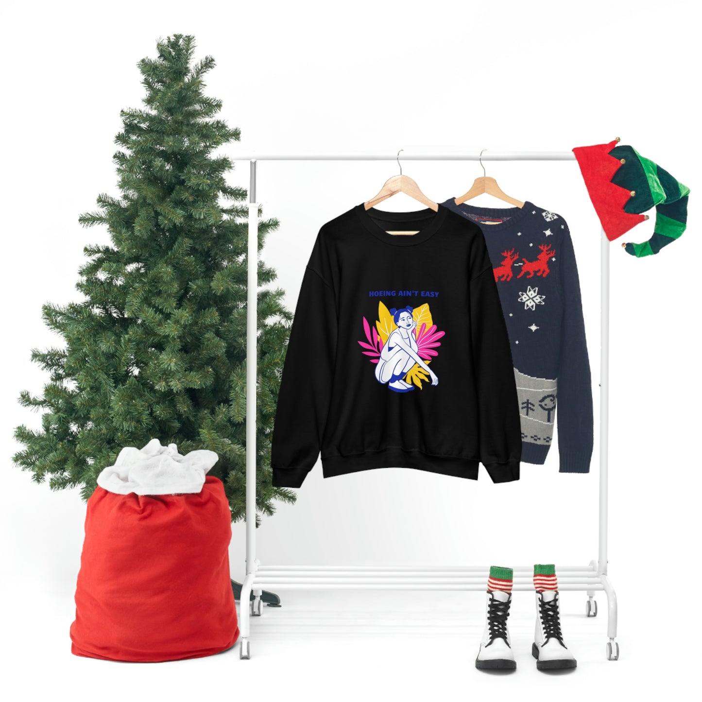 Hoeing Ain't Easy Unisex Crewneck