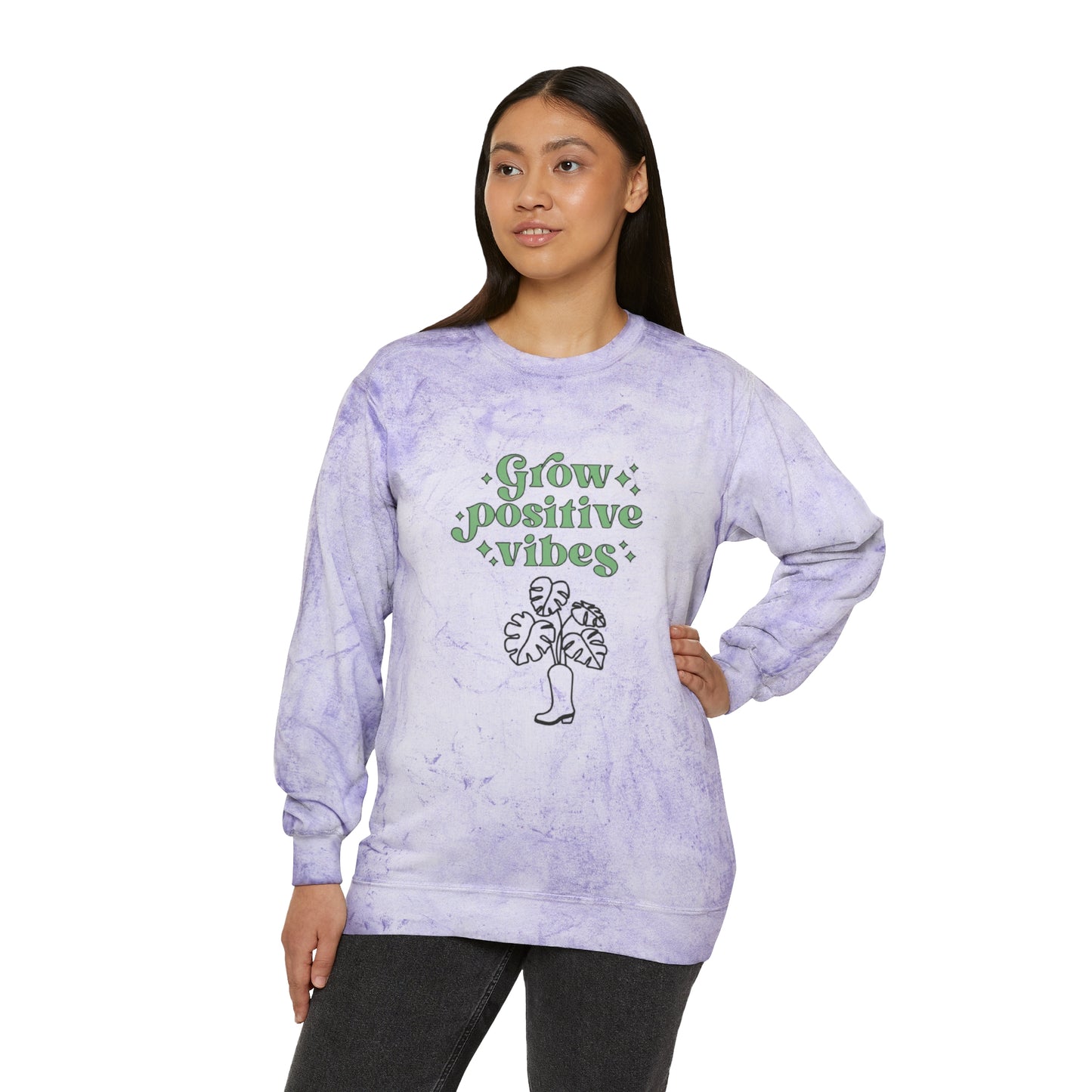 Grow Positive Color Blast Crewneck