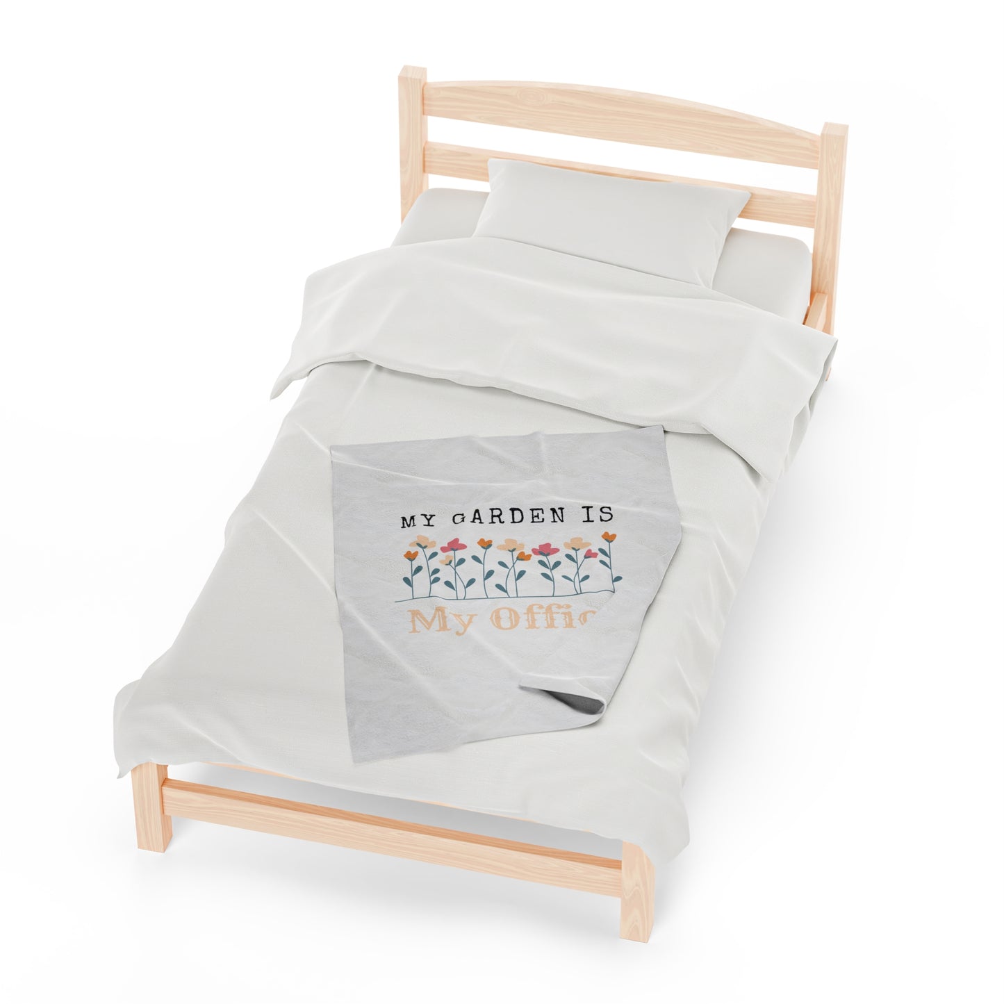 My Office Velveteen Plush Blanket