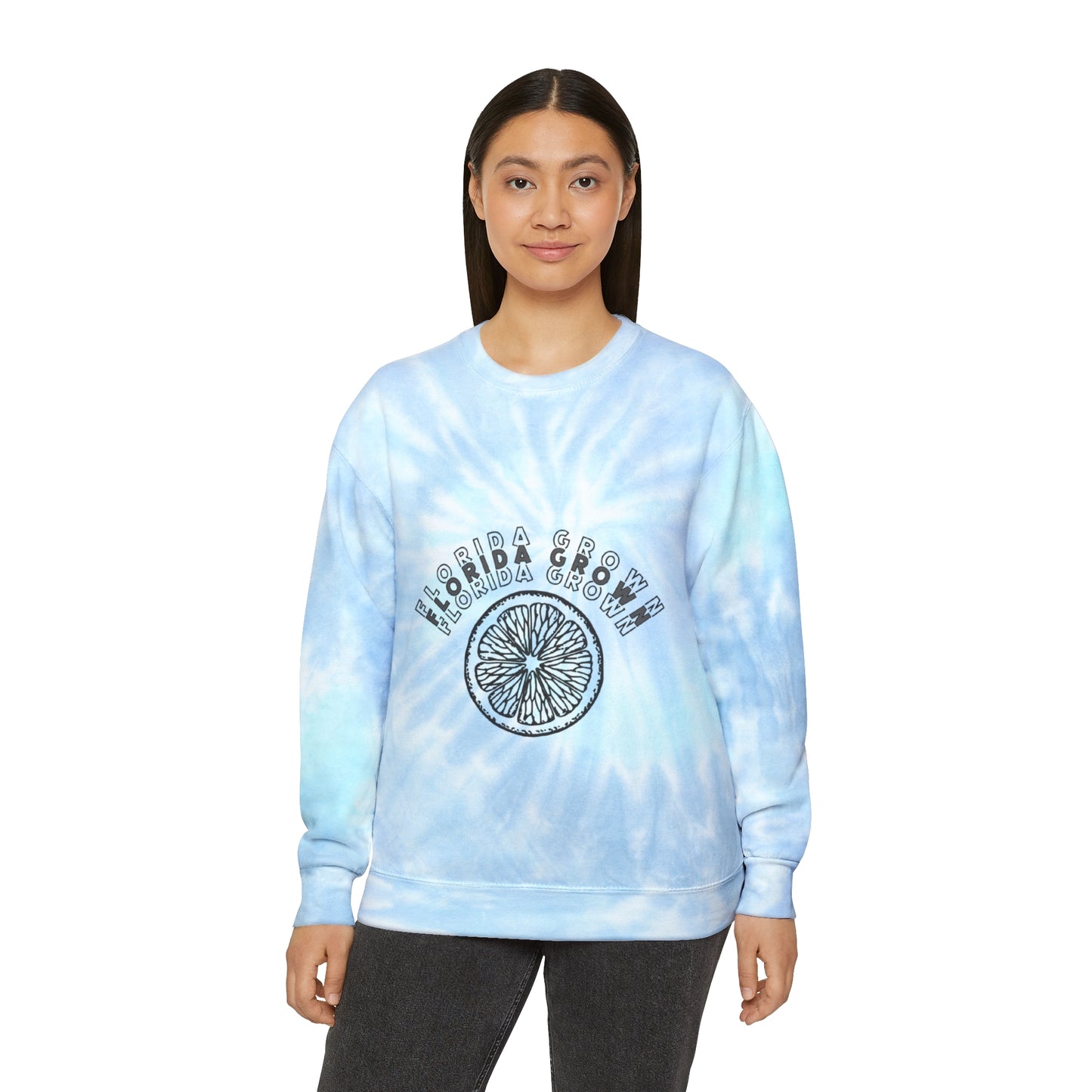 Florida Grown Unisex Tie-Dye Crewneck
