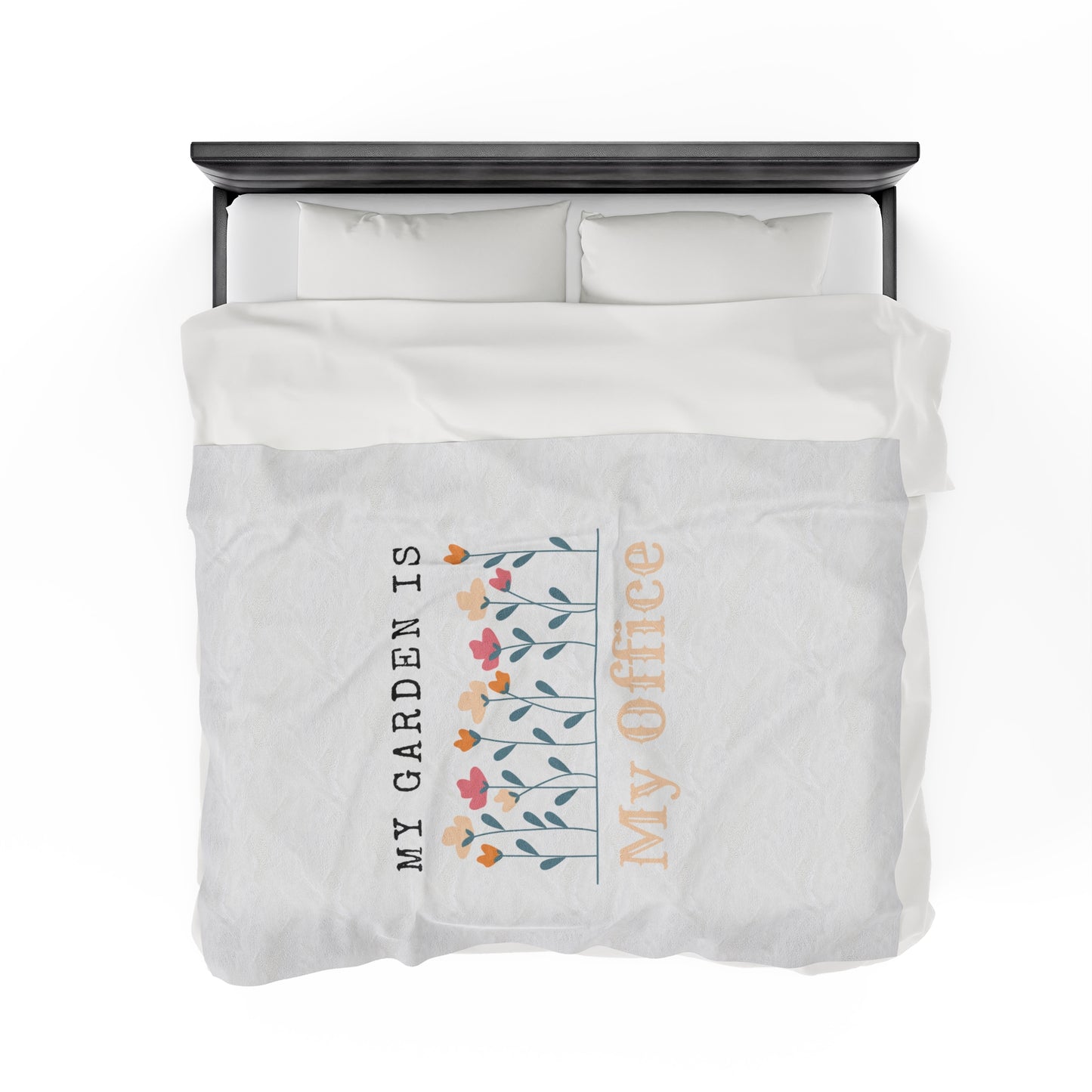 My Office Velveteen Plush Blanket