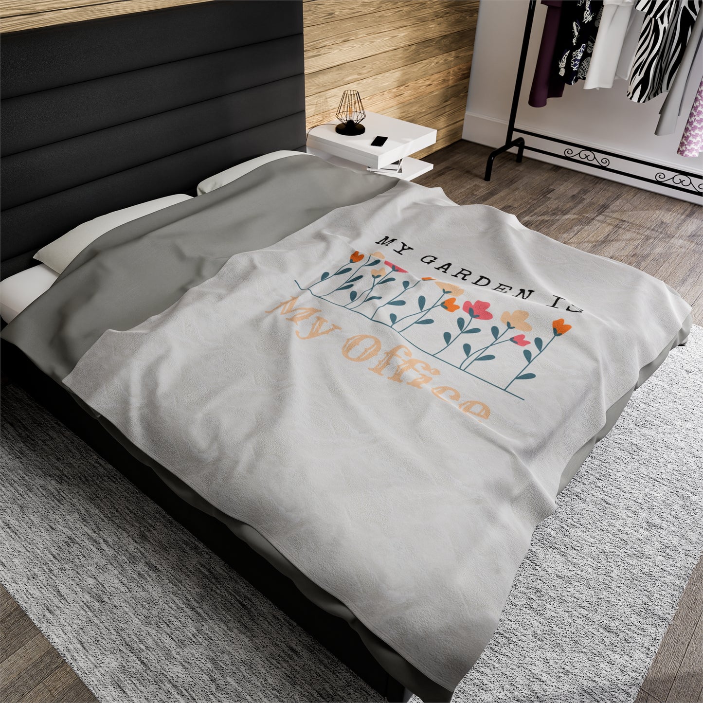 My Office Velveteen Plush Blanket