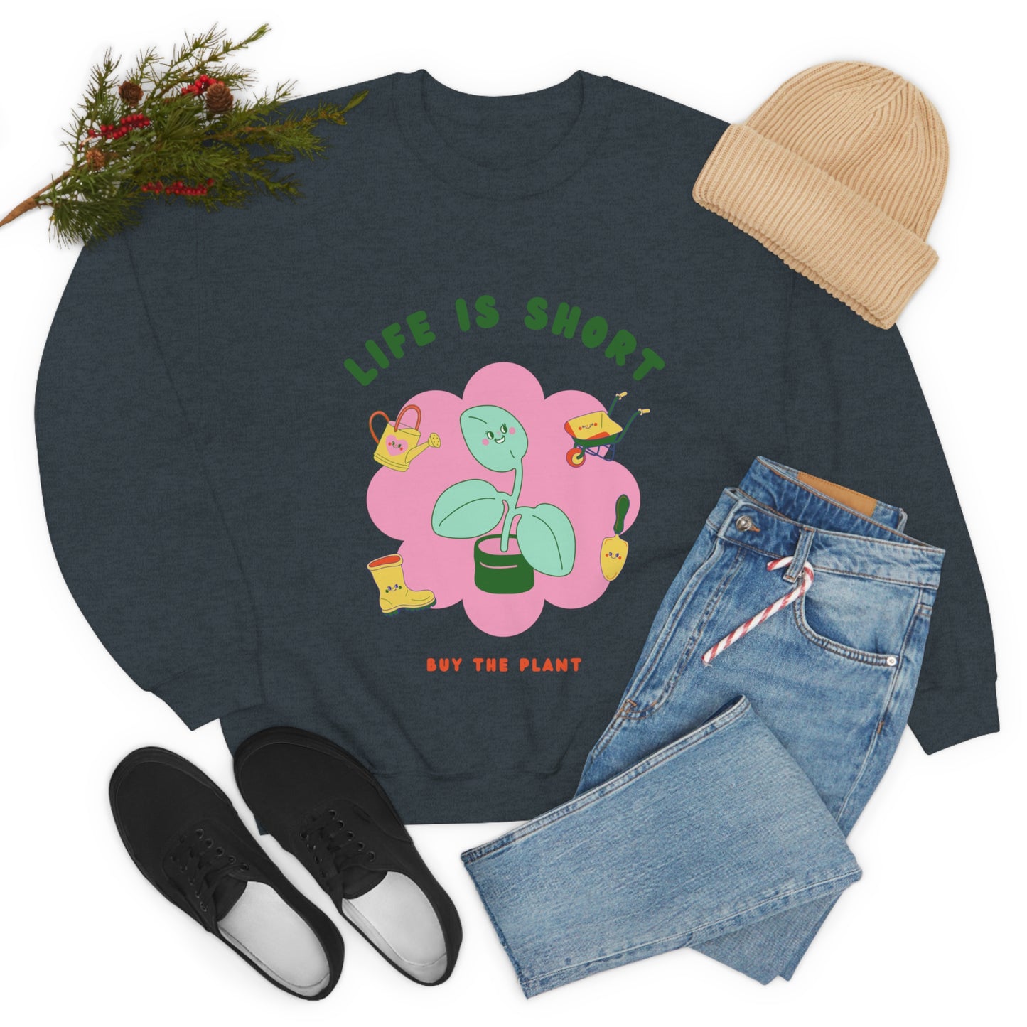 Life Is Short Unisex Crewneck