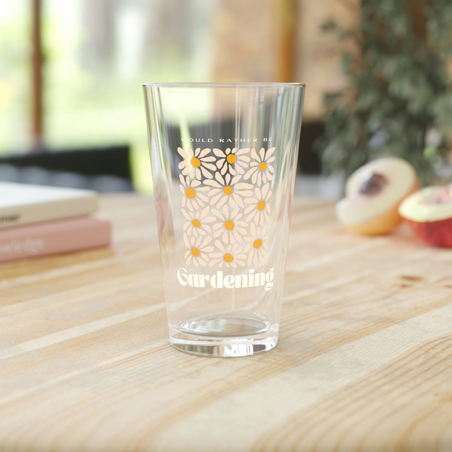 Would Rather Be Gardening Pint Glass