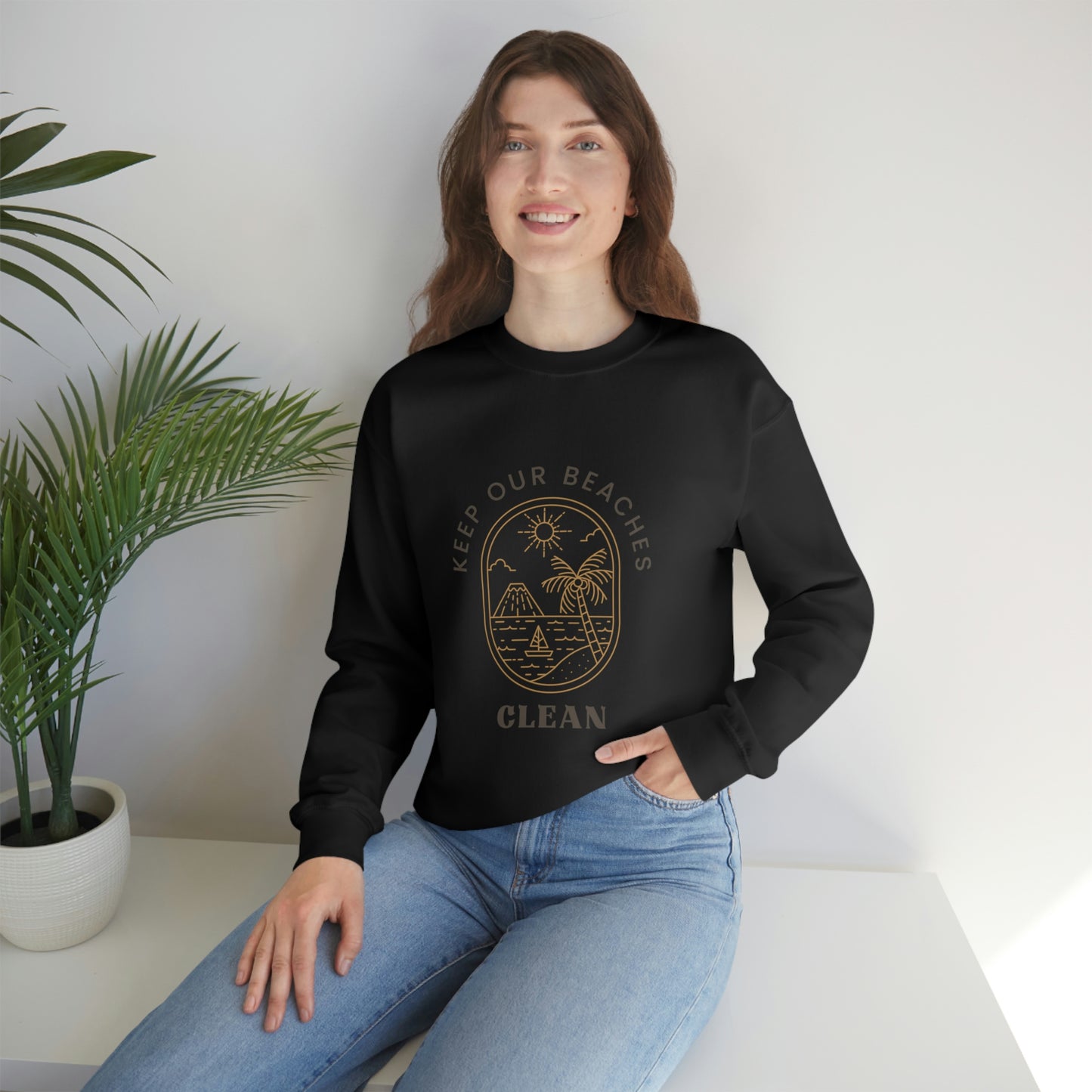 Clean Beaches Unisex Crewneck