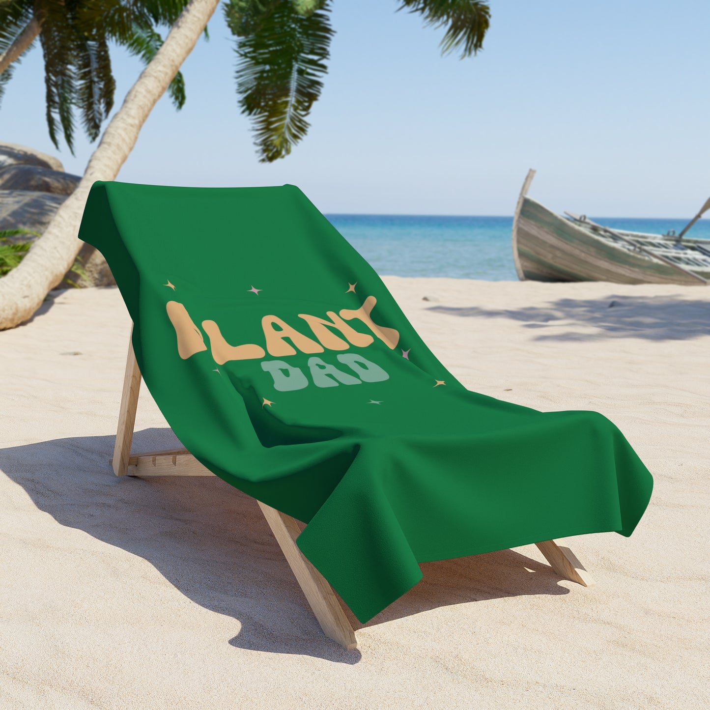 Plant Dad Beach Towel