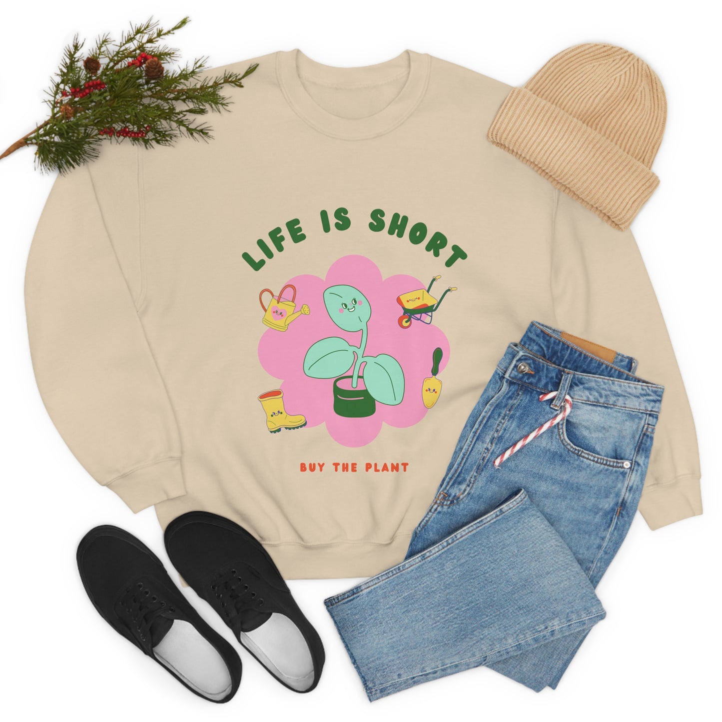 Life Is Short Unisex Crewneck