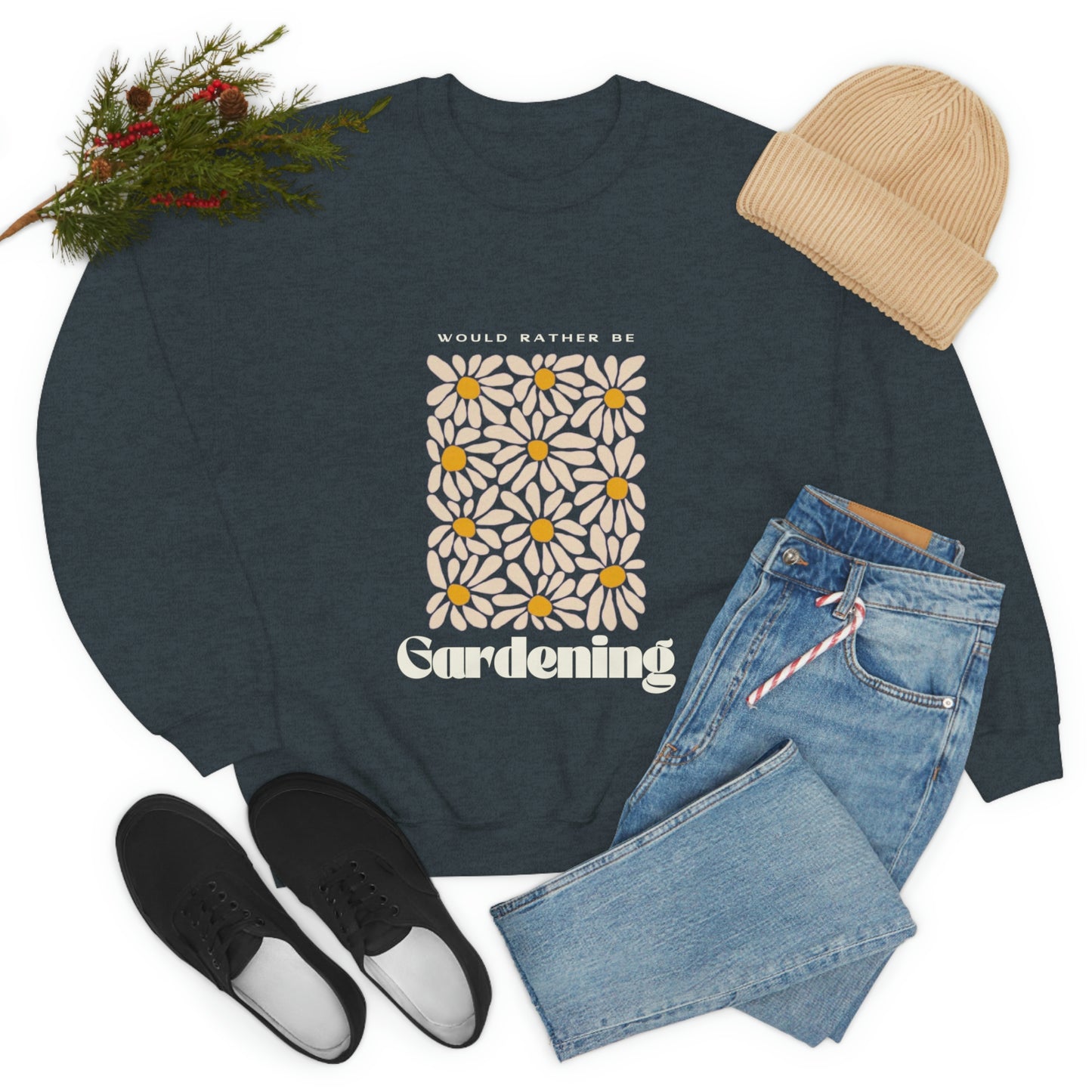 Would Rather Be Gardening Unisex Crewneck