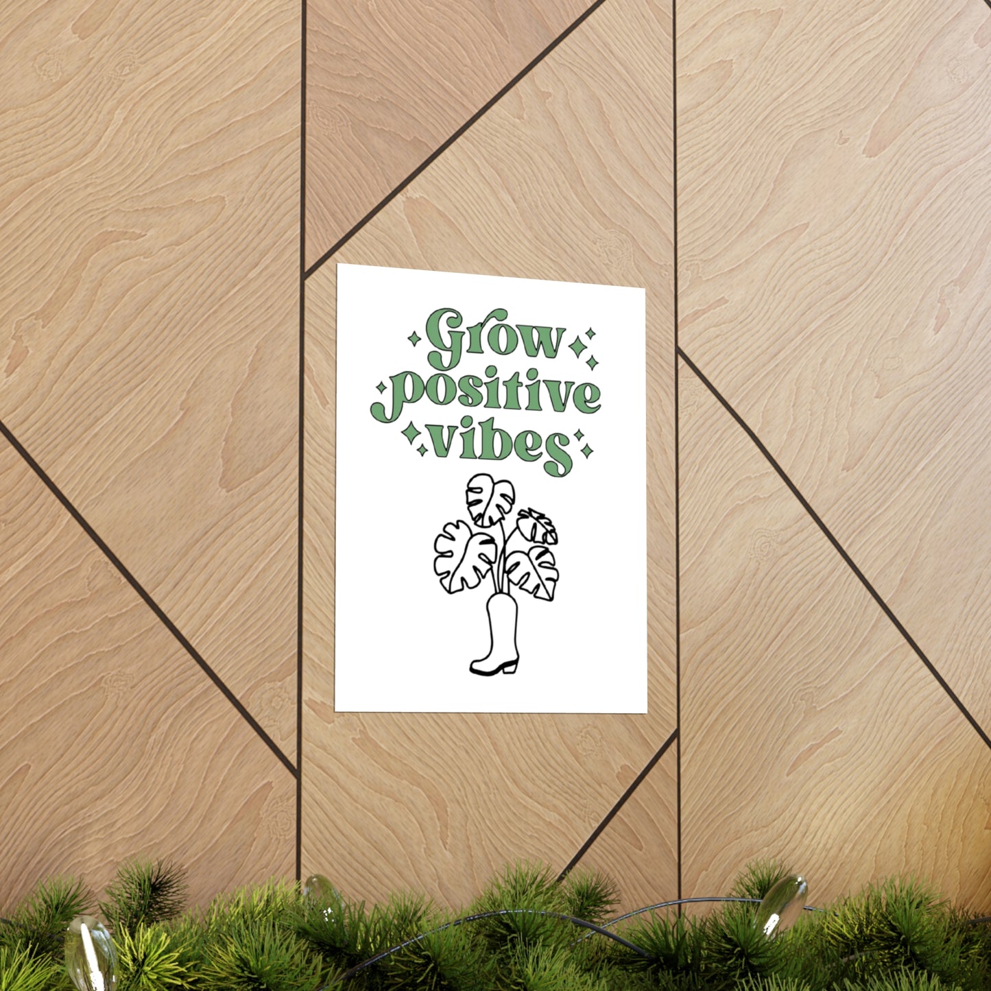 Grow Positive Matte Vertical Posters