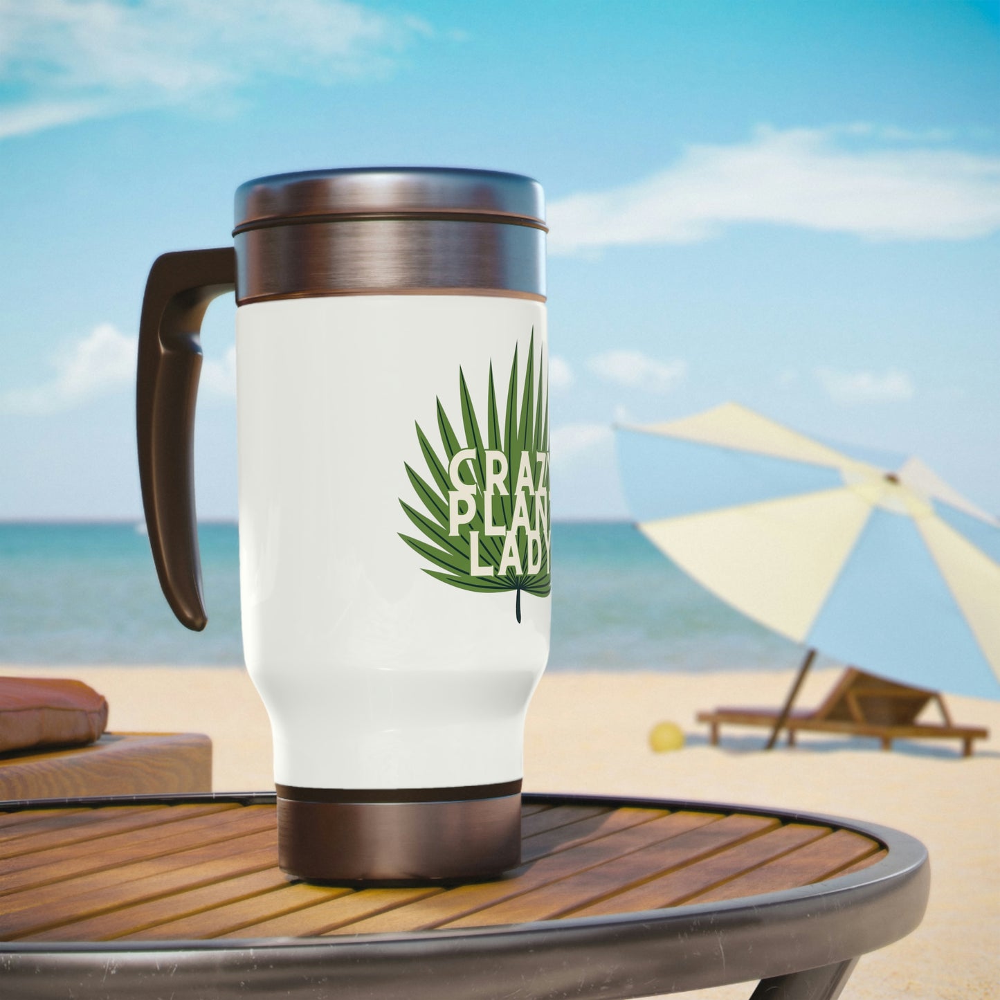 Crazy Plant Lady Stainless Steel Travel Mug