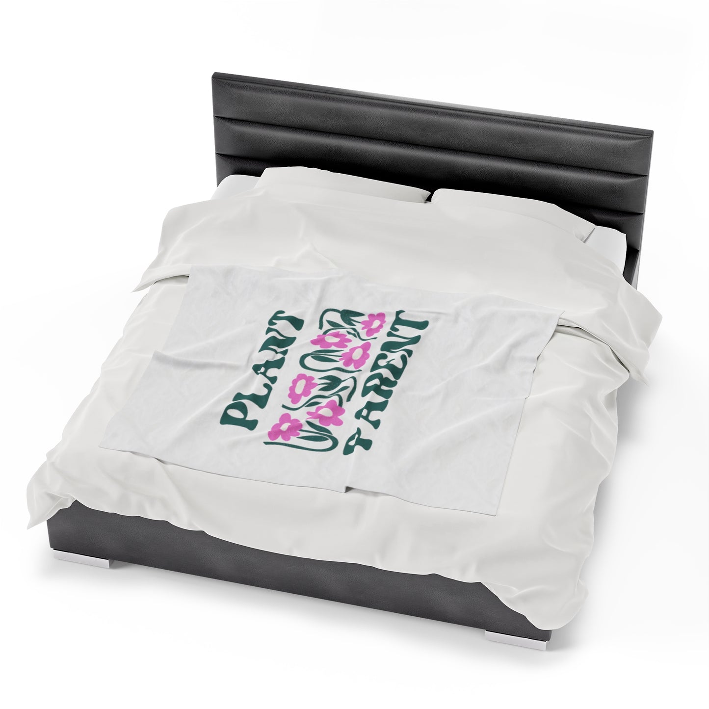 Plant Parent Velveteen Plush Blanket
