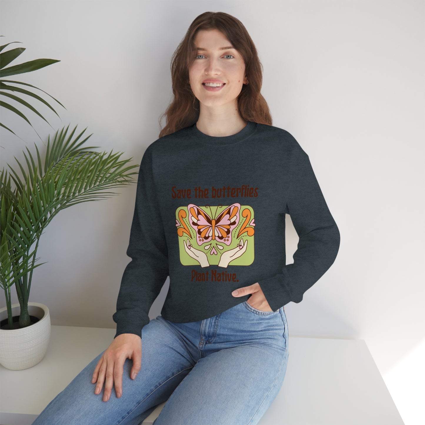 Plant Native Unisex Crewneck