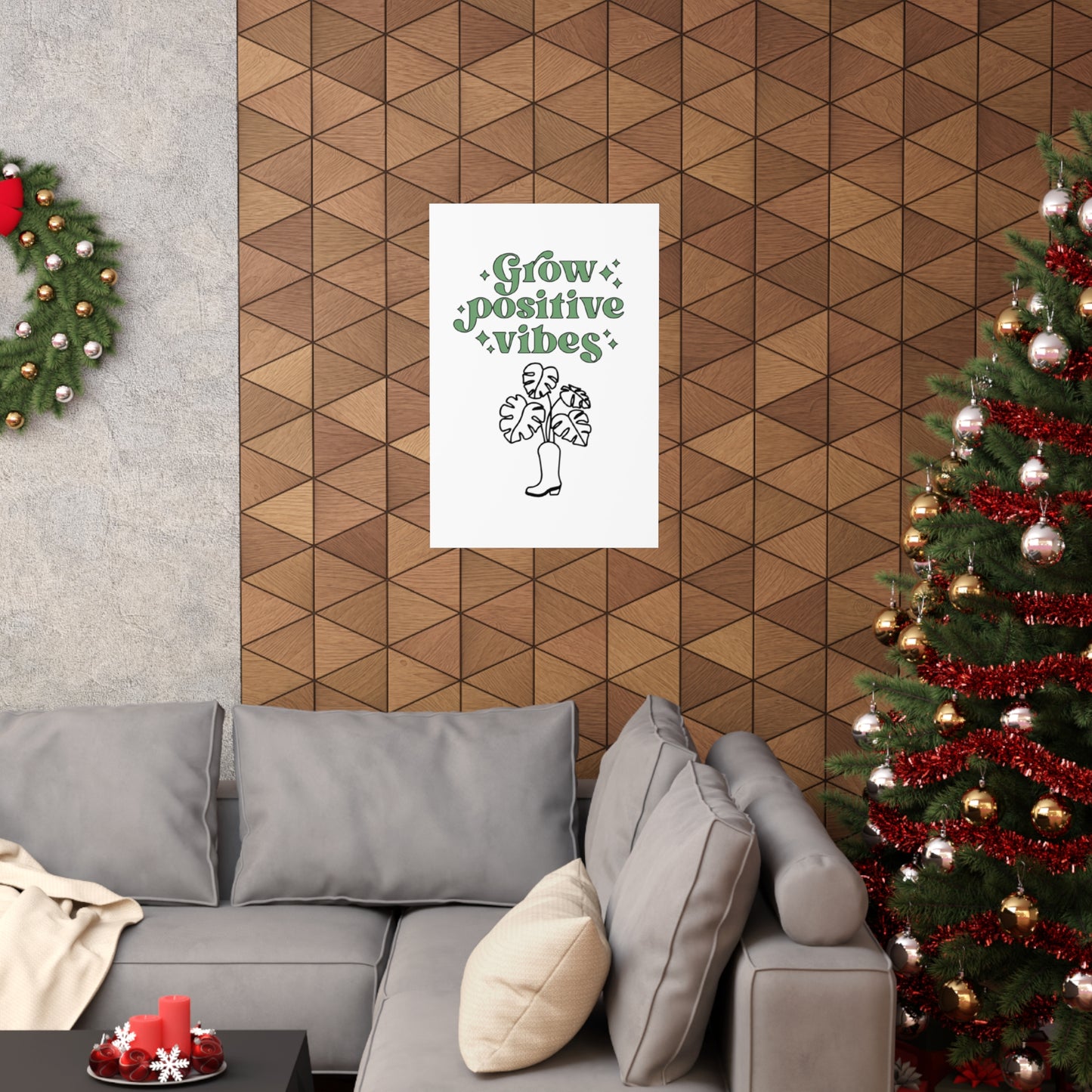 Grow Positive Matte Vertical Posters