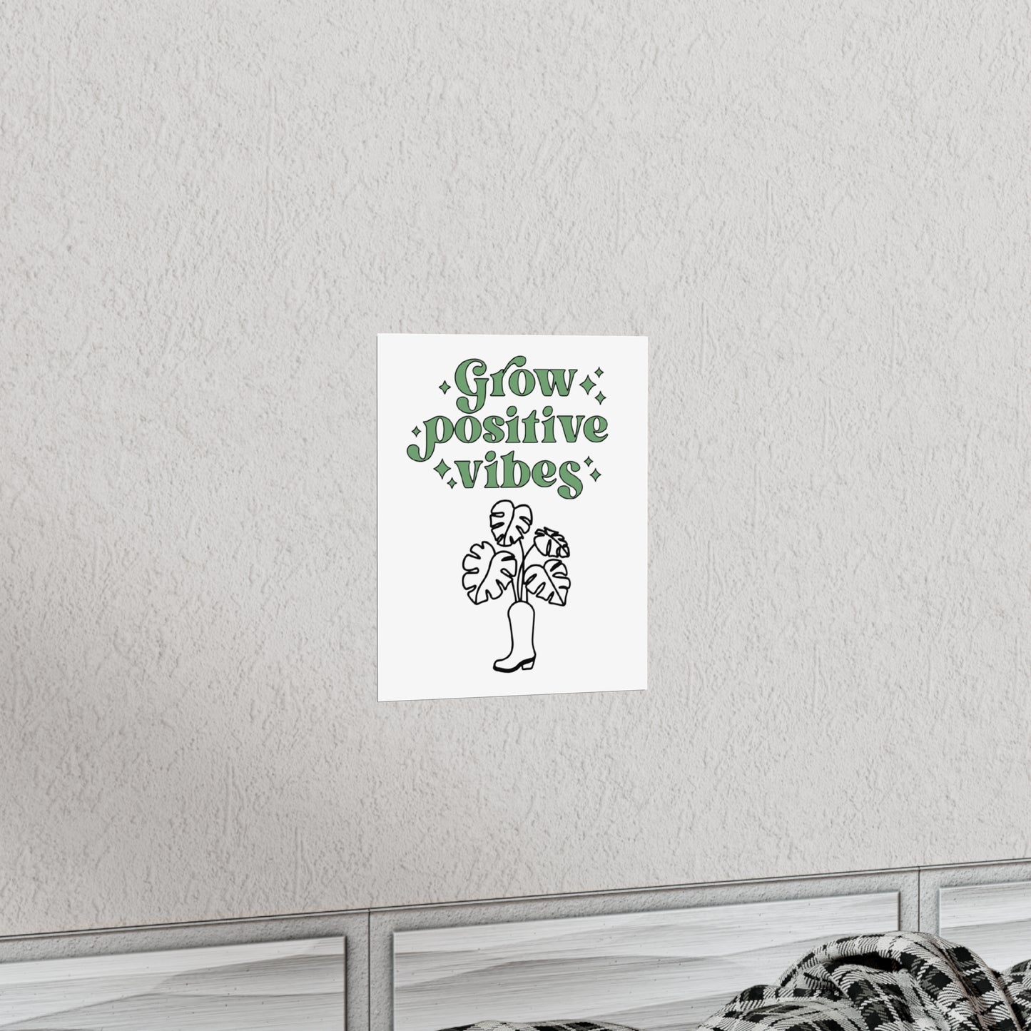 Grow Positive Matte Vertical Posters