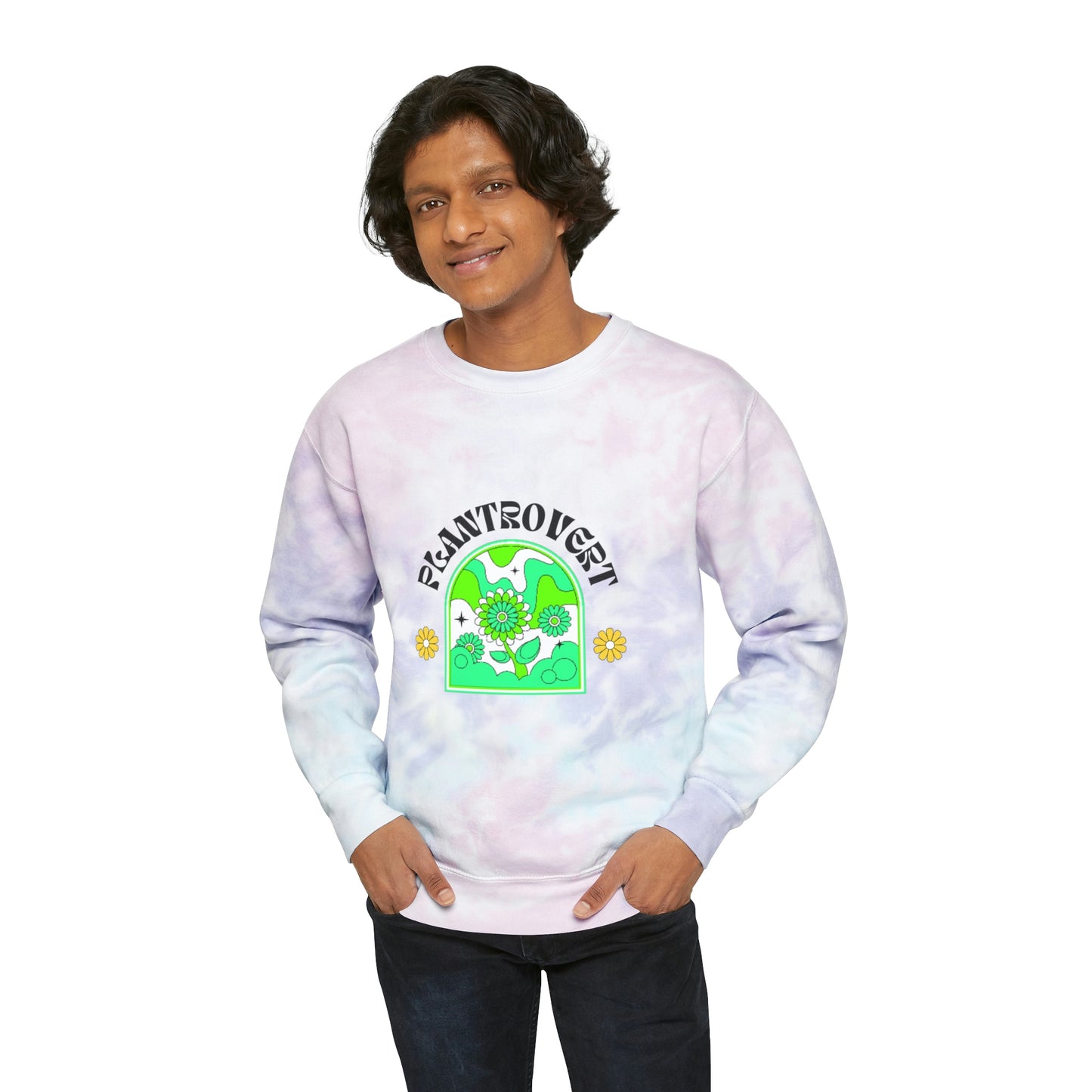 Plantrovert Unisex Tie-Dye Crewneck