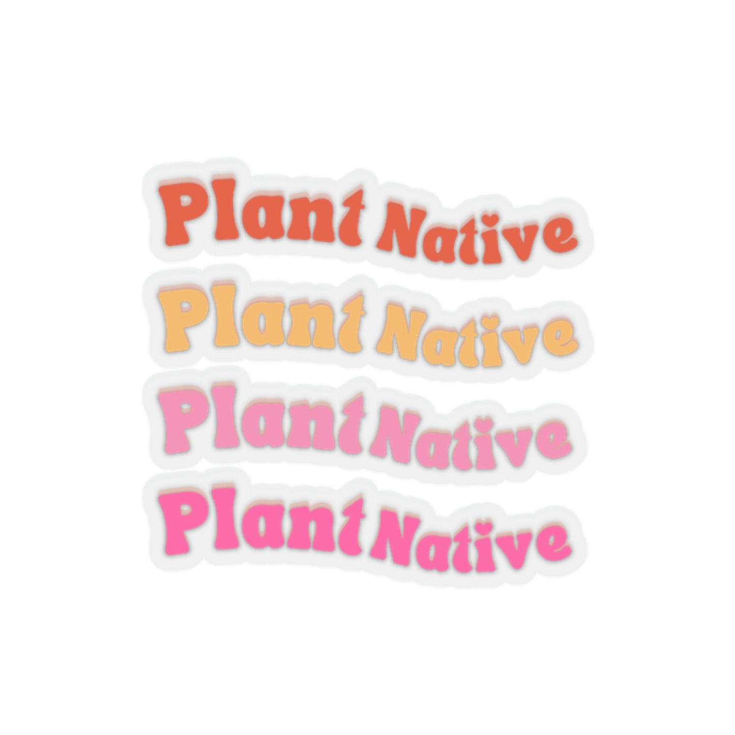 Plant Native Stickers