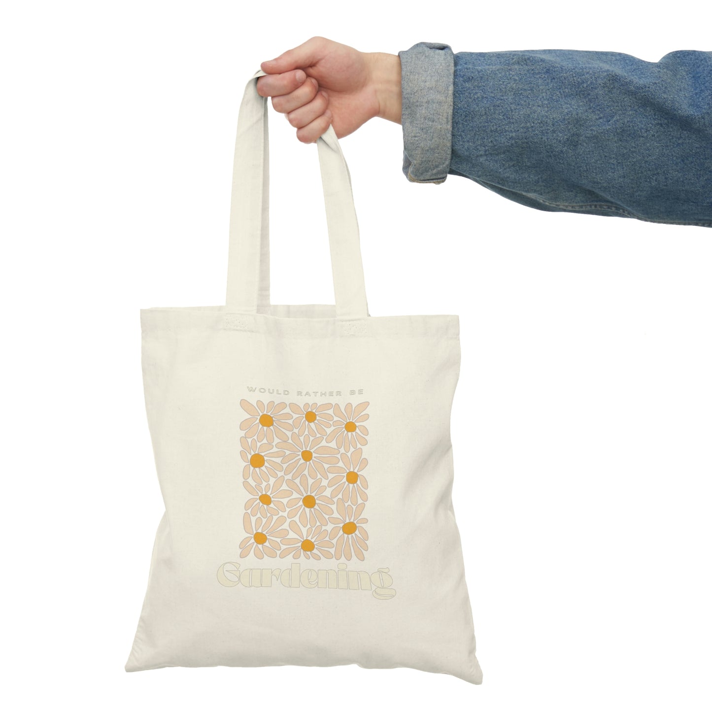 Would Rather Be Gardening Natural Tote Bag