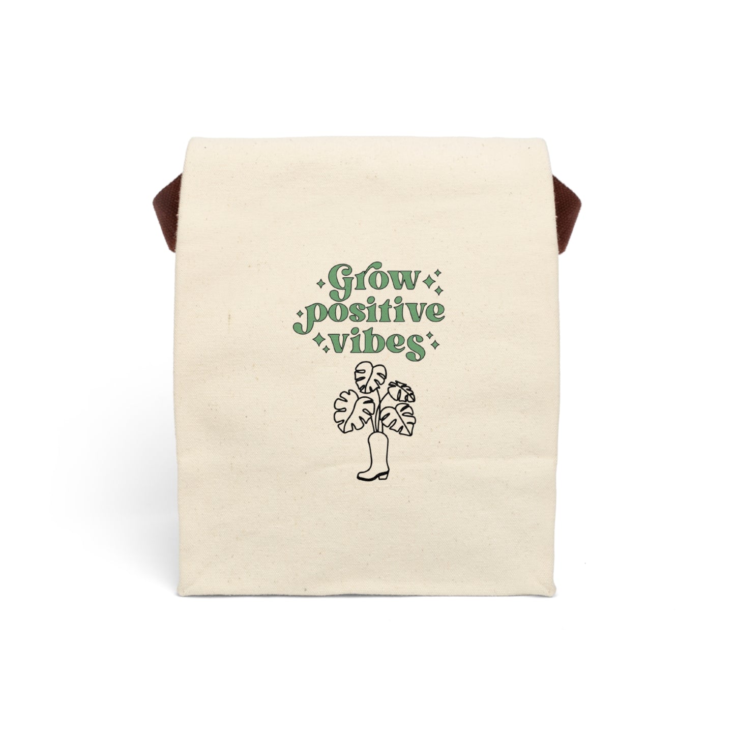 Grow Positive Canvas Lunch Bag
