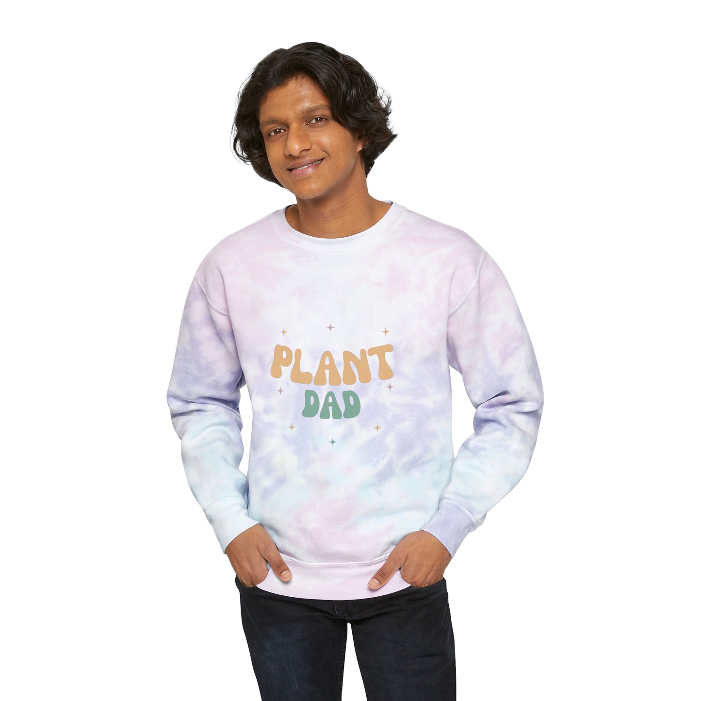 Plant Dad Unisex Tie-Dye Crewneck