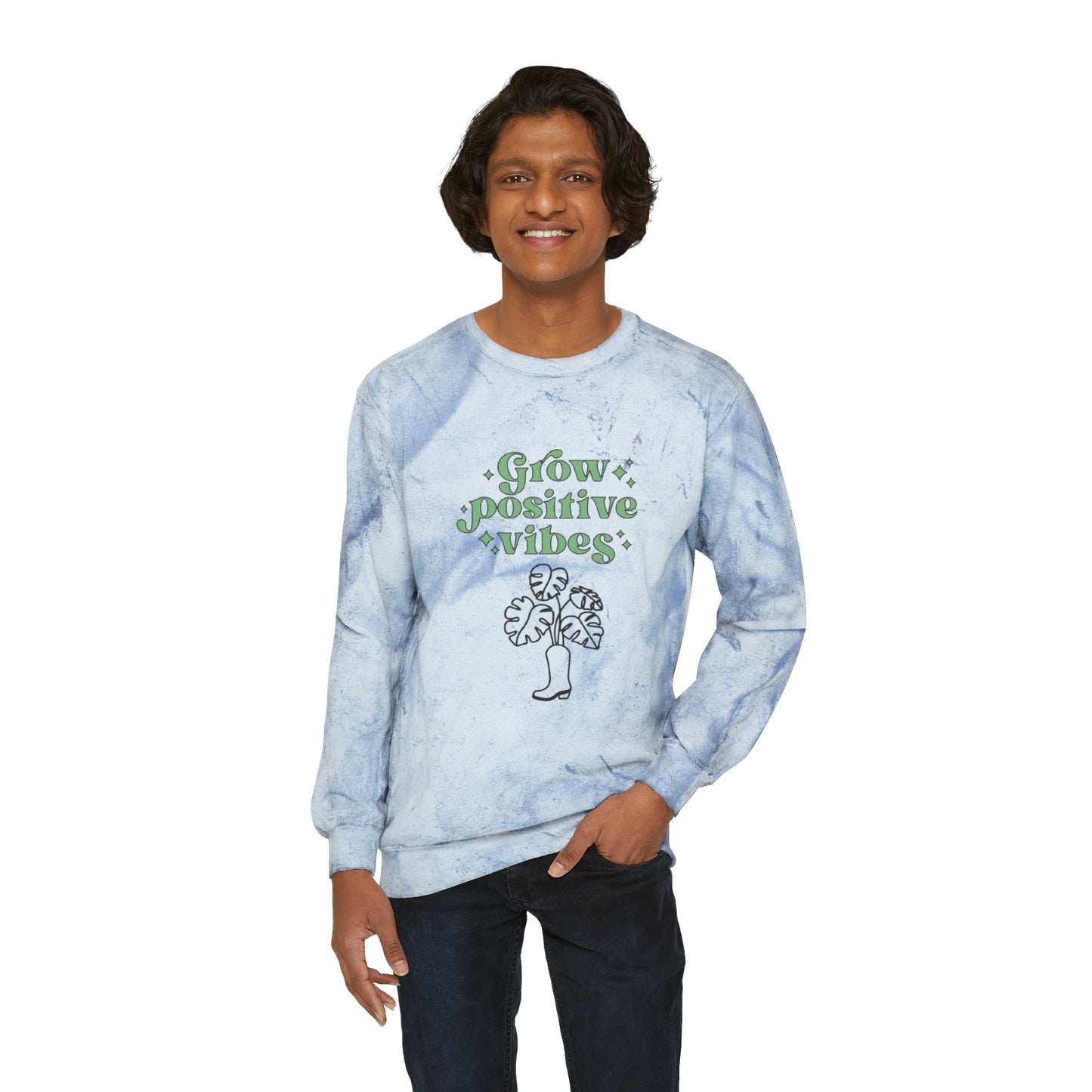 Grow Positive Color Blast Crewneck