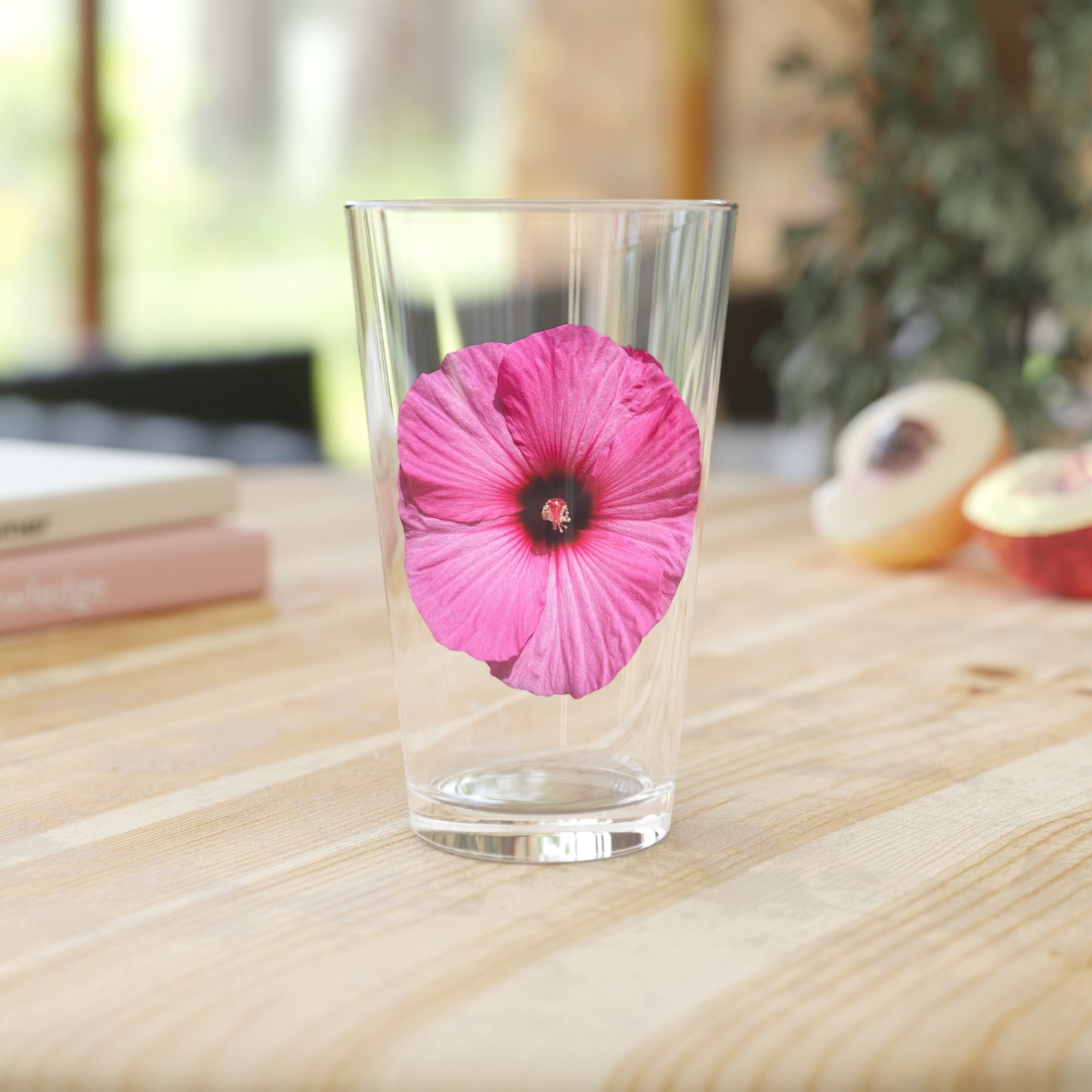 Hibiscus Pint Glass