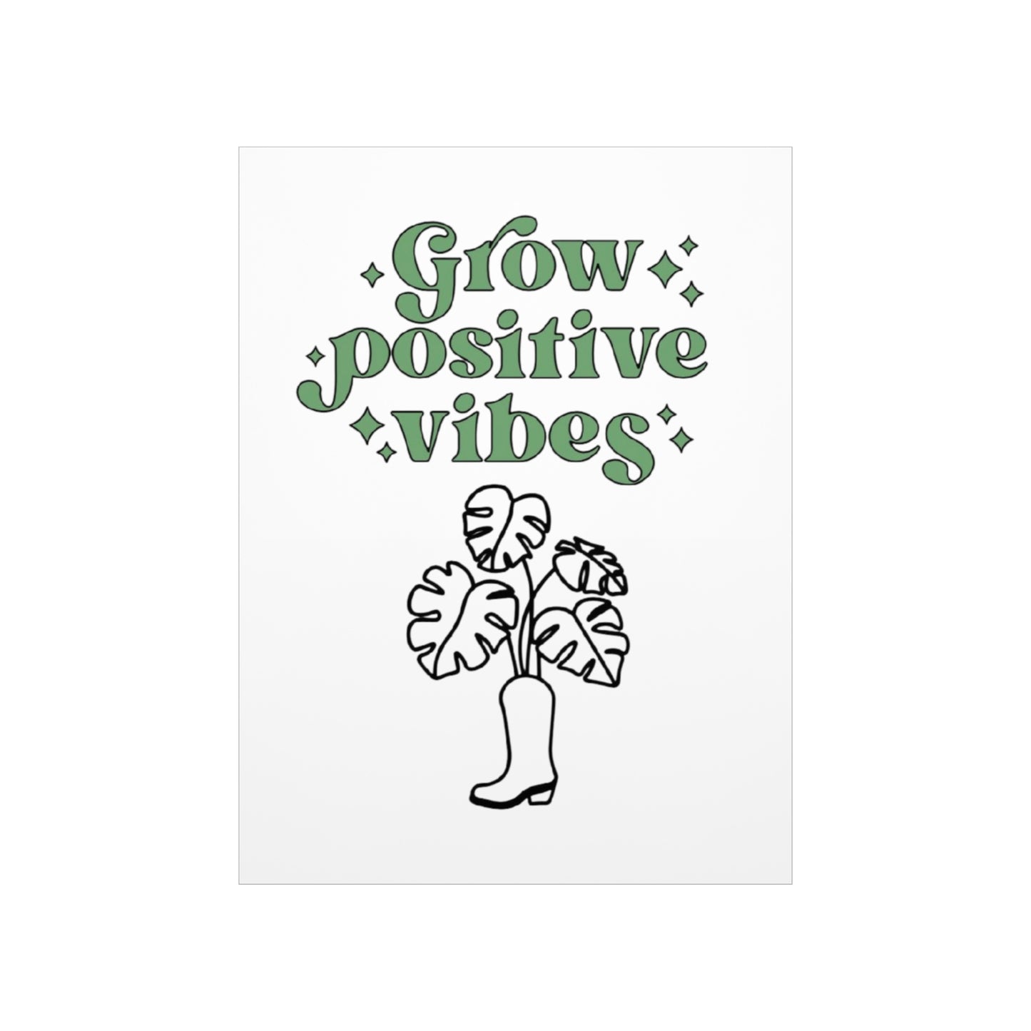 Grow Positive Matte Vertical Posters