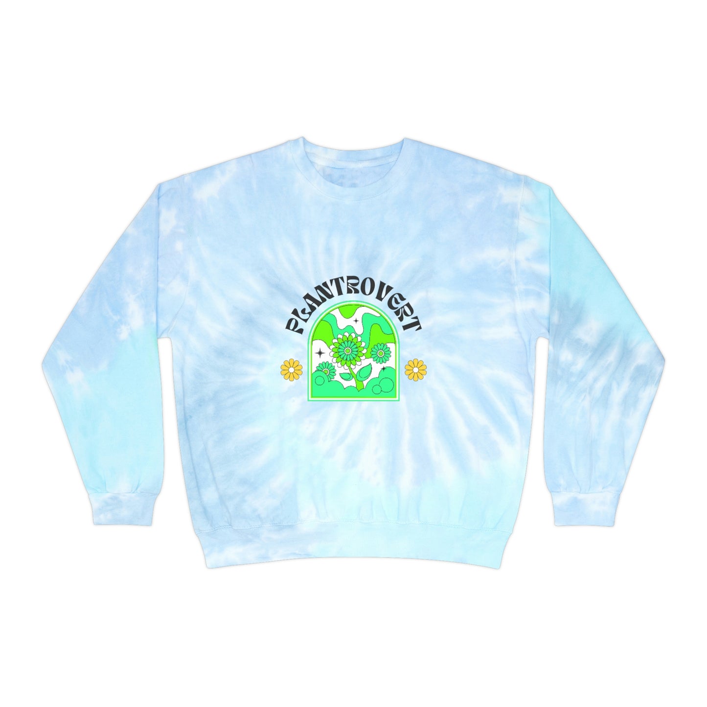 Plantrovert Unisex Tie-Dye Crewneck