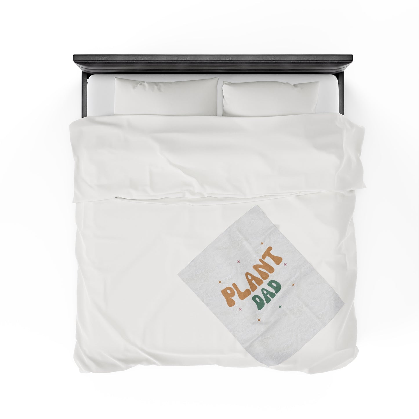 Plant Dad Velveteen Plush Blanket