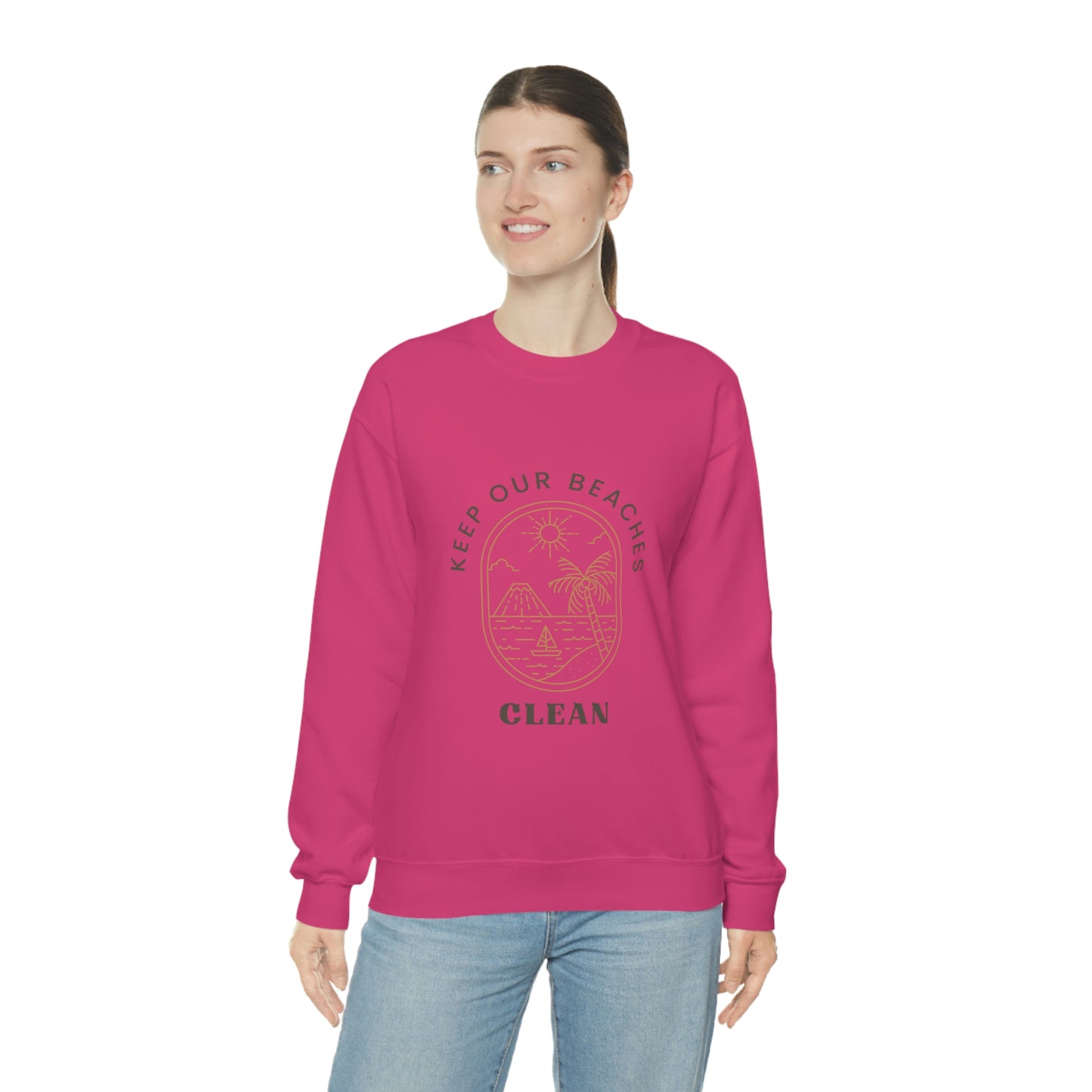 Clean Beaches Unisex Crewneck