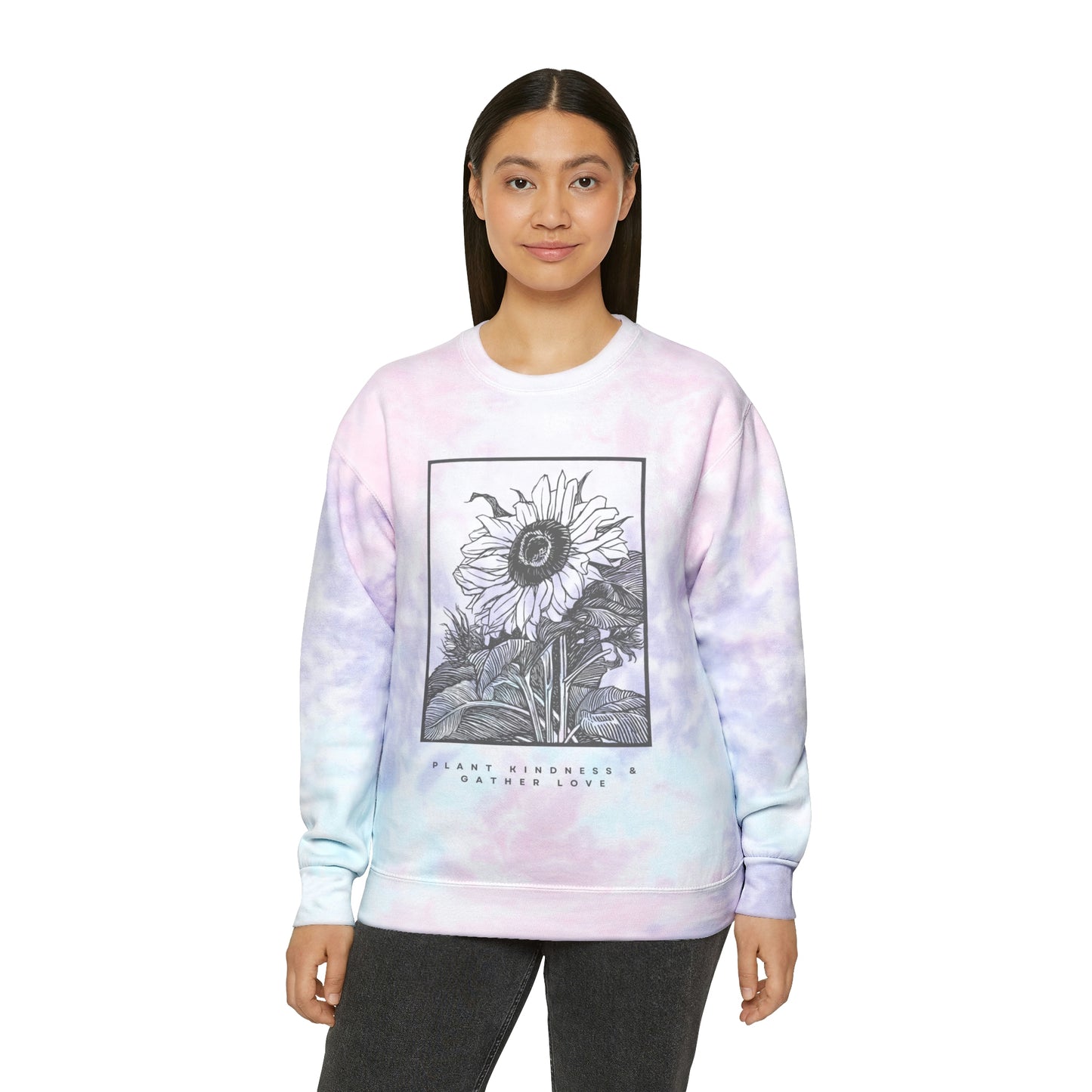 Plant Kindness Unisex Tie-Dye Crewneck