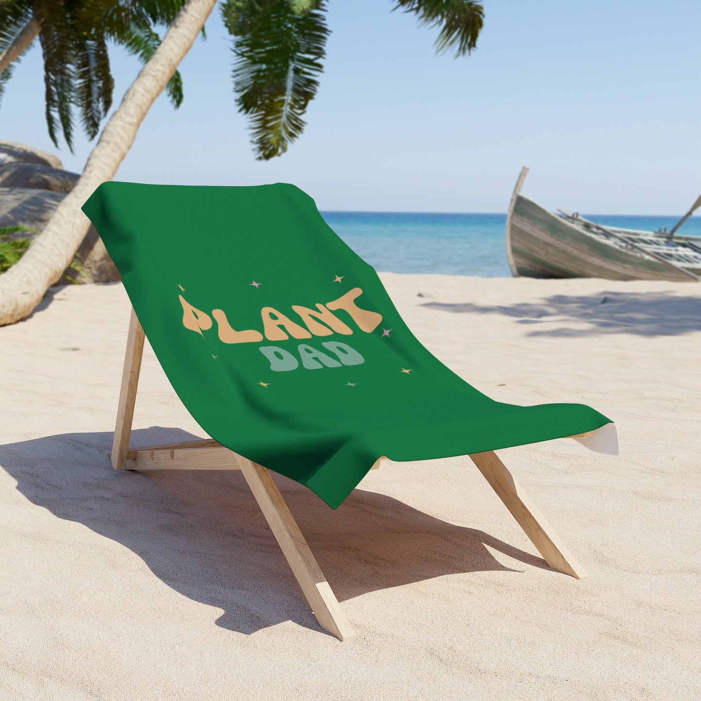 Plant Dad Beach Towel